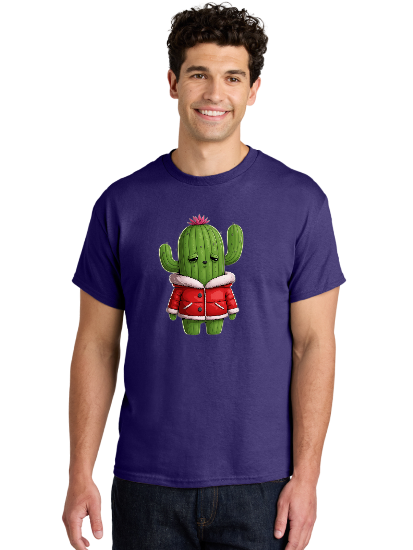 Cactus-In-Winter-Coat Men'S Graphic Tee, 100% Cotton, Comfortable Casual Summer Wear, Machine Washable, Vintage Camera, Old Camera, Antique Camera, Black Camera, Classic Photography, Photography Equipment, Nostalgic Device, Film Camera, Bal923