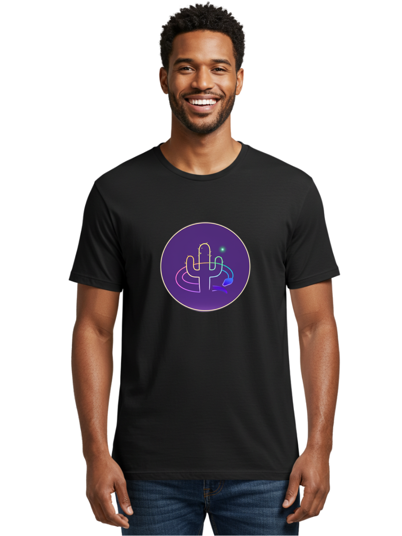 Cactus-Logo Men'S Graphic Tee, 100% Cotton, Comfortable Casual Summer Wear, Machine Washable, Vintage Camera, Old Camera, Antique Camera, Black Camera, Classic Photography, Photography Equipment, Nostalgic Device, Film Camera, Camera Art Bal924