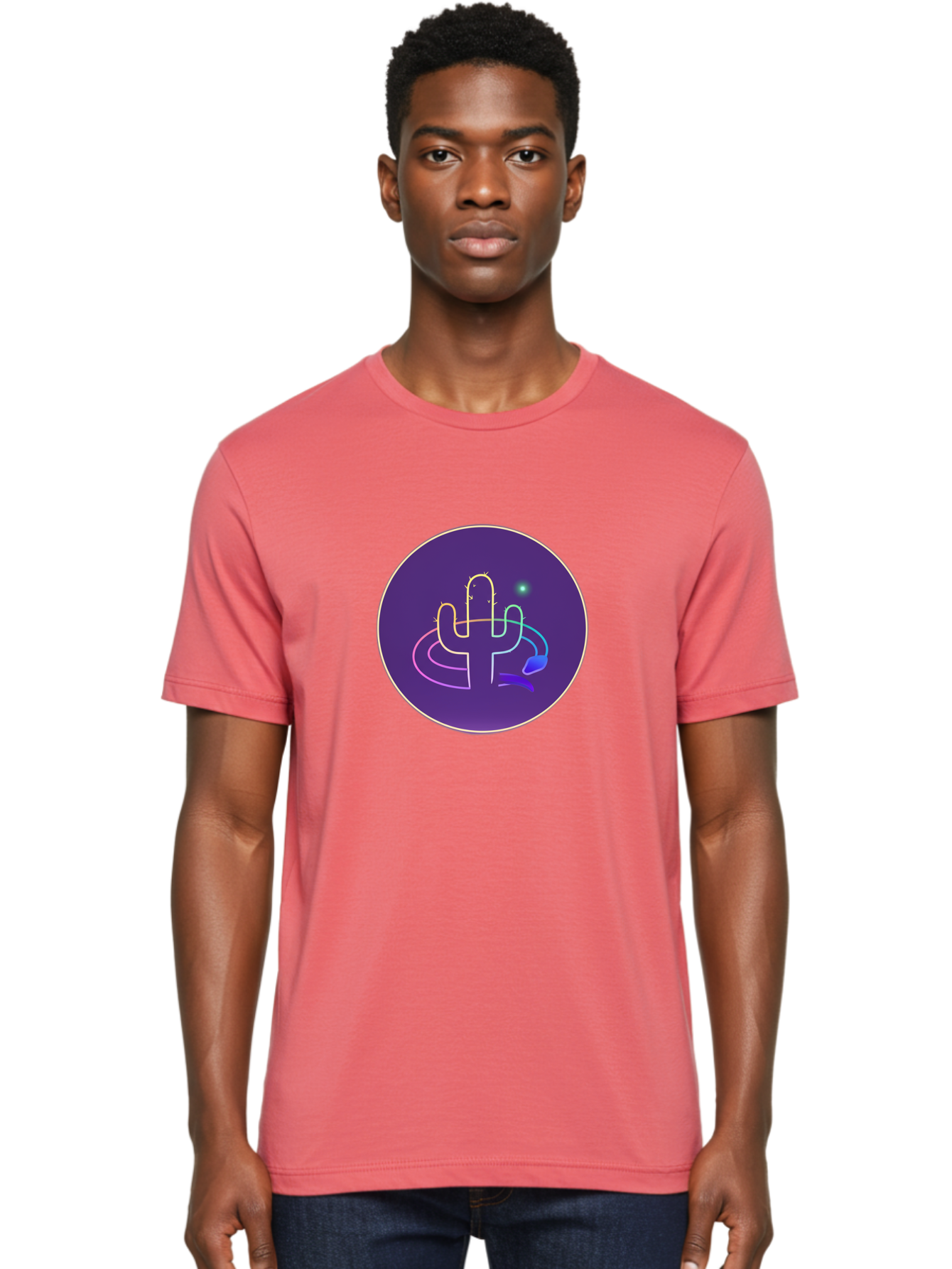 Cactus-Logo Men'S Graphic Tee, 100% Cotton, Comfortable Casual Summer Wear, Machine Washable, Vintage Camera, Old Camera, Antique Camera, Black Camera, Classic Photography, Photography Equipment, Nostalgic Device, Film Camera, Camera Art Bal924