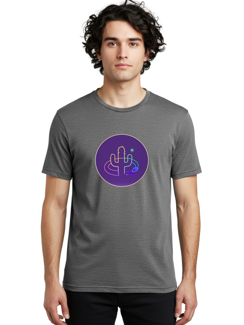Cactus-Logo Men'S Graphic Tee, 100% Cotton, Comfortable Casual Summer Wear, Machine Washable, Vintage Camera, Old Camera, Antique Camera, Black Camera, Classic Photography, Photography Equipment, Nostalgic Device, Film Camera, Camera Art Bal924