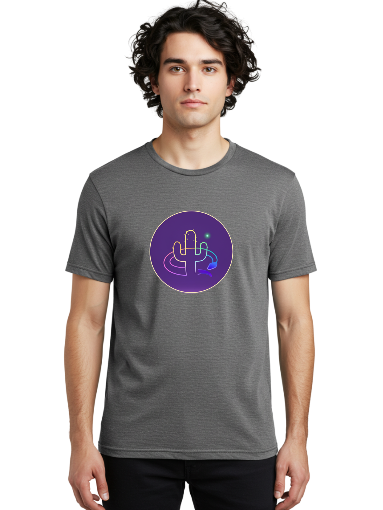 Cactus-Logo Men'S Graphic Tee, 100% Cotton, Comfortable Casual Summer Wear, Machine Washable, Vintage Camera, Old Camera, Antique Camera, Black Camera, Classic Photography, Photography Equipment, Nostalgic Device, Film Camera, Camera Art Bal924