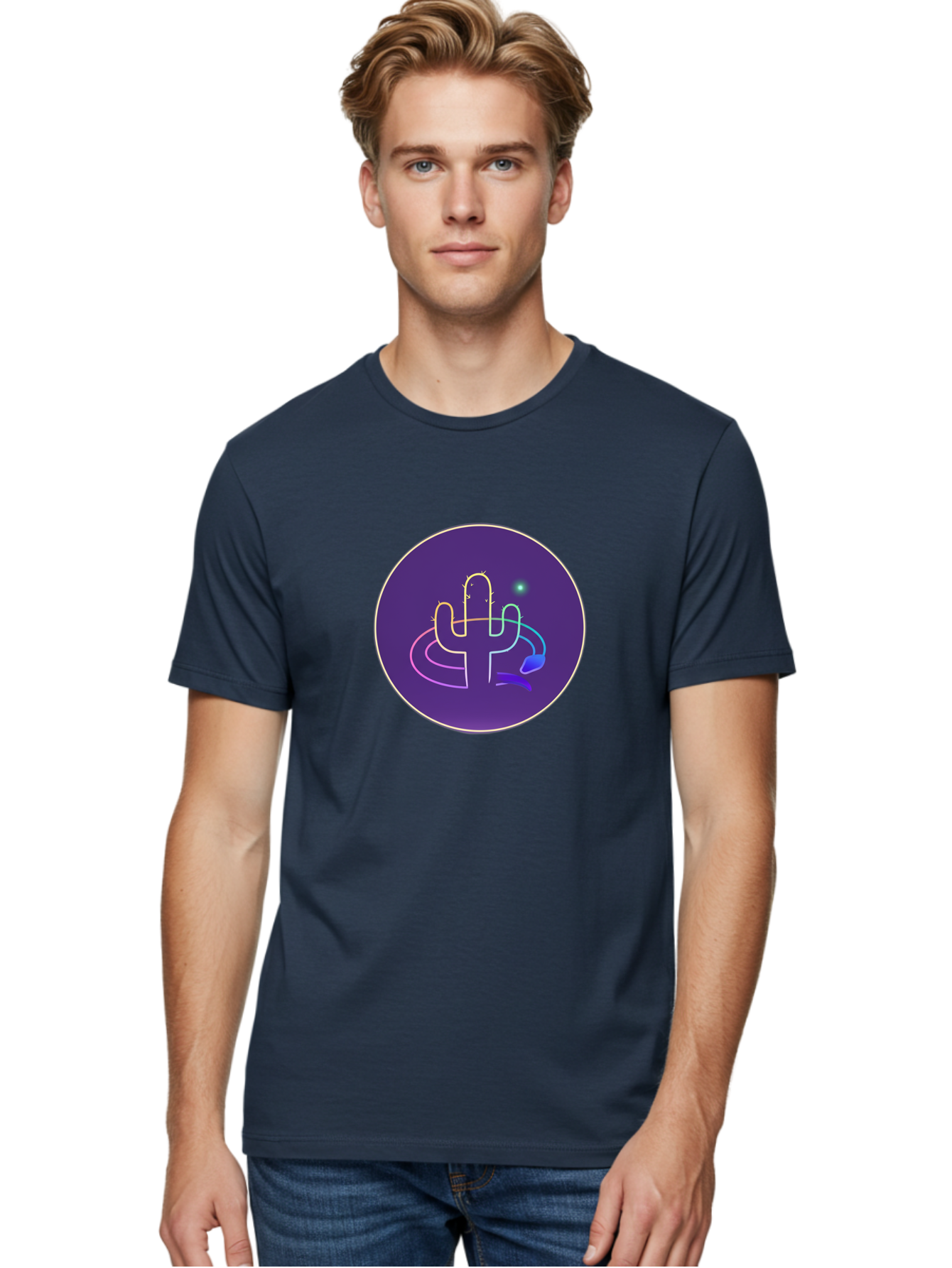 Cactus-Logo Men'S Graphic Tee, 100% Cotton, Comfortable Casual Summer Wear, Machine Washable, Vintage Camera, Old Camera, Antique Camera, Black Camera, Classic Photography, Photography Equipment, Nostalgic Device, Film Camera, Camera Art Bal924
