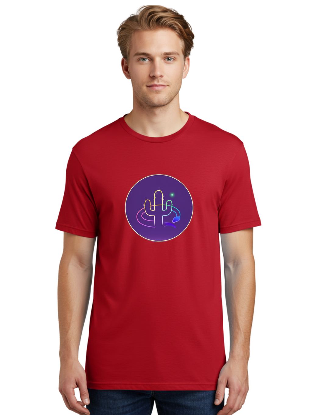 Cactus-Logo Men'S Graphic Tee, 100% Cotton, Comfortable Casual Summer Wear, Machine Washable, Vintage Camera, Old Camera, Antique Camera, Black Camera, Classic Photography, Photography Equipment, Nostalgic Device, Film Camera, Camera Art Bal924