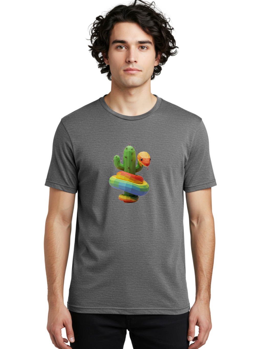 Cactus-Snake Men'S Graphic Tee, 100% Cotton, Comfortable Casual Summer Wear, Machine Washable, Vintage Camera, Old Camera, Antique Camera, Black Camera, Classic Photography, Photography Equipment, Nostalgic Device, Film Camera, Camera Art Bal925