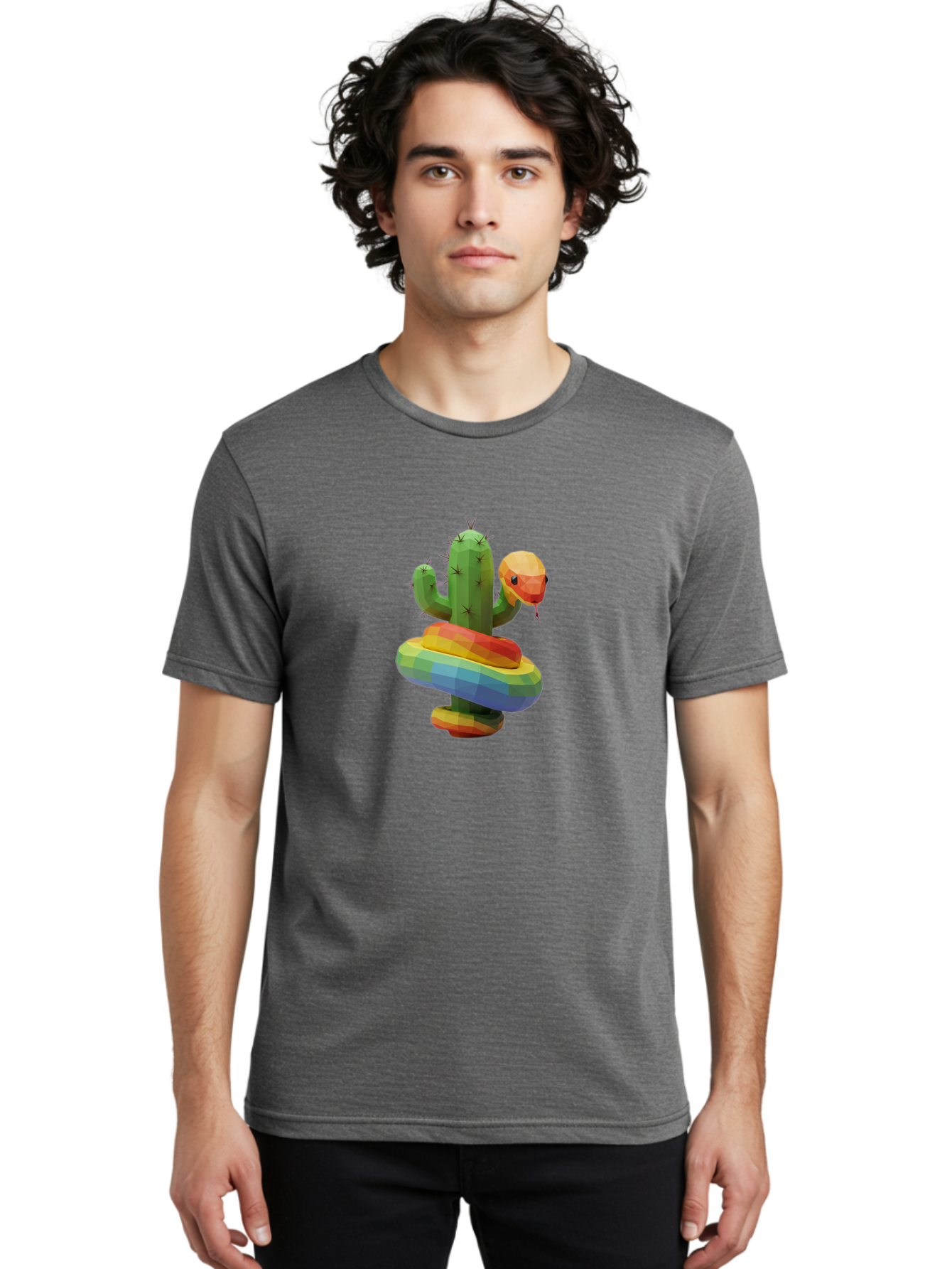 Cactus-Snake Men'S Graphic Tee, 100% Cotton, Comfortable Casual Summer Wear, Machine Washable, Vintage Camera, Old Camera, Antique Camera, Black Camera, Classic Photography, Photography Equipment, Nostalgic Device, Film Camera, Camera Art Bal925