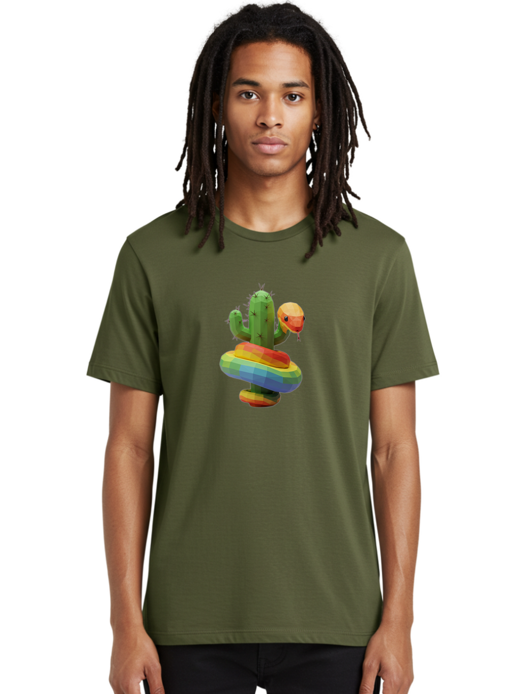 Cactus-Snake Men'S Graphic Tee, 100% Cotton, Comfortable Casual Summer Wear, Machine Washable, Vintage Camera, Old Camera, Antique Camera, Black Camera, Classic Photography, Photography Equipment, Nostalgic Device, Film Camera, Camera Art Bal925