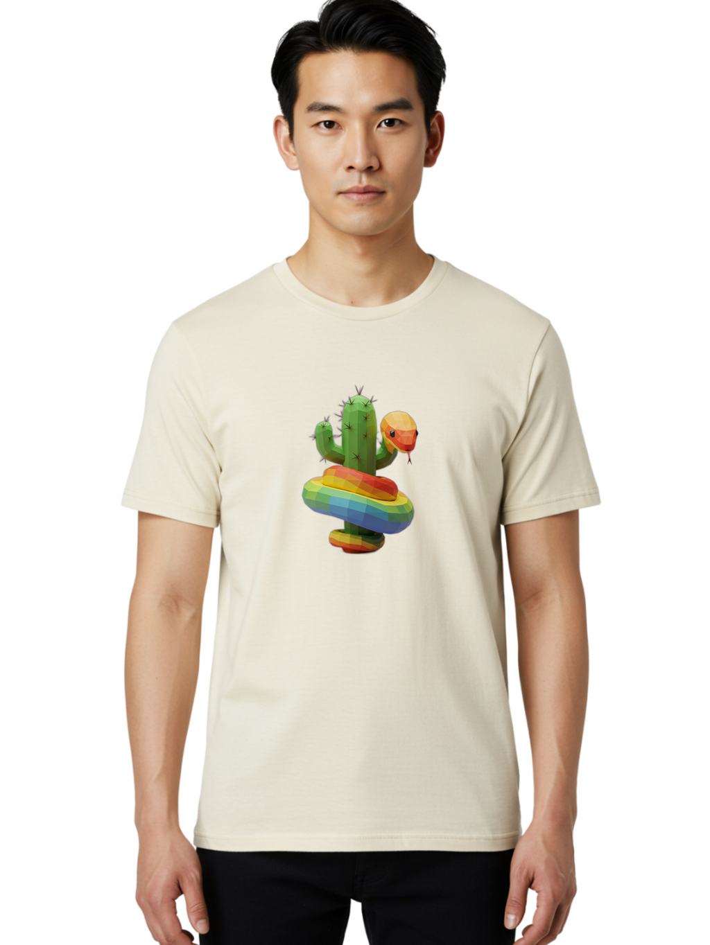 Cactus-Snake Men'S Graphic Tee, 100% Cotton, Comfortable Casual Summer Wear, Machine Washable, Vintage Camera, Old Camera, Antique Camera, Black Camera, Classic Photography, Photography Equipment, Nostalgic Device, Film Camera, Camera Art Bal925