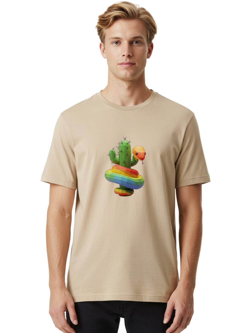 Cactus-Snake Men'S Graphic Tee, 100% Cotton, Comfortable Casual Summer Wear, Machine Washable, Vintage Camera, Old Camera, Antique Camera, Black Camera, Classic Photography, Photography Equipment, Nostalgic Device, Film Camera, Camera Art Bal925
