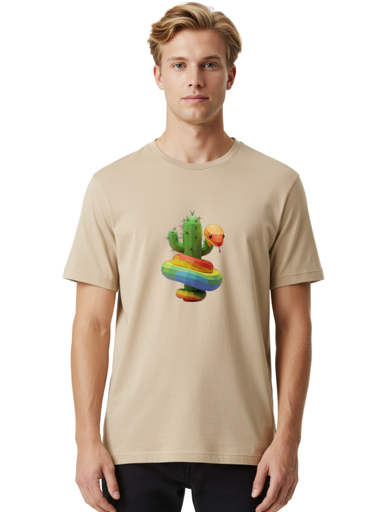 Cactus-Snake Men'S Graphic Tee, 100% Cotton, Comfortable Casual Summer Wear, Machine Washable, Vintage Camera, Old Camera, Antique Camera, Black Camera, Classic Photography, Photography Equipment, Nostalgic Device, Film Camera, Camera Art Bal925