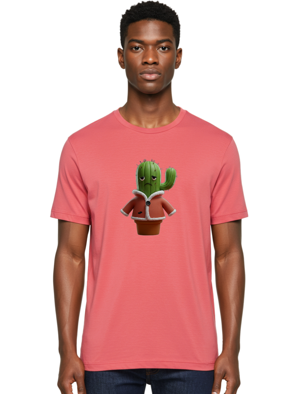 Cactus Men'S Graphic Tee, 100% Cotton, Comfortable Casual Summer Wear, Machine Washable, Vintage Camera, Old Camera, Antique Camera, Black Camera, Classic Photography, Photography Equipment, Nostalgic Device, Film Camera, Camera Art Bal926
