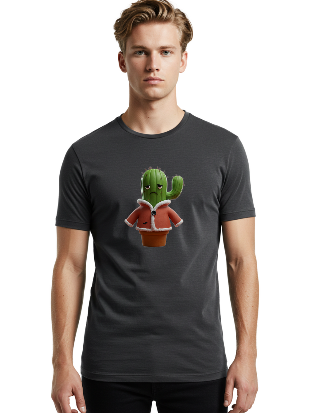 Cactus Men'S Graphic Tee, 100% Cotton, Comfortable Casual Summer Wear, Machine Washable, Vintage Camera, Old Camera, Antique Camera, Black Camera, Classic Photography, Photography Equipment, Nostalgic Device, Film Camera, Camera Art Bal926