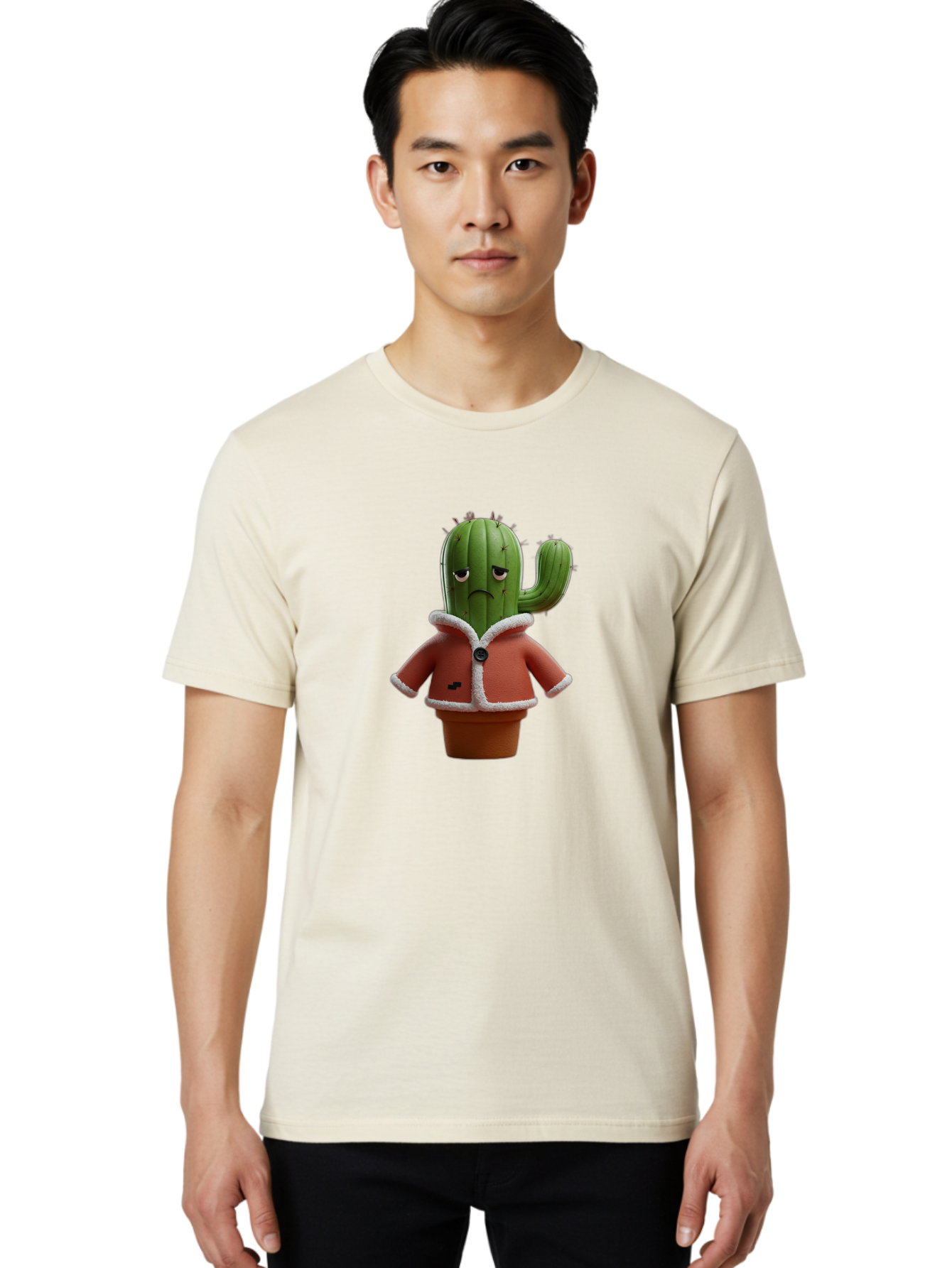Cactus Men'S Graphic Tee, 100% Cotton, Comfortable Casual Summer Wear, Machine Washable, Vintage Camera, Old Camera, Antique Camera, Black Camera, Classic Photography, Photography Equipment, Nostalgic Device, Film Camera, Camera Art Bal926