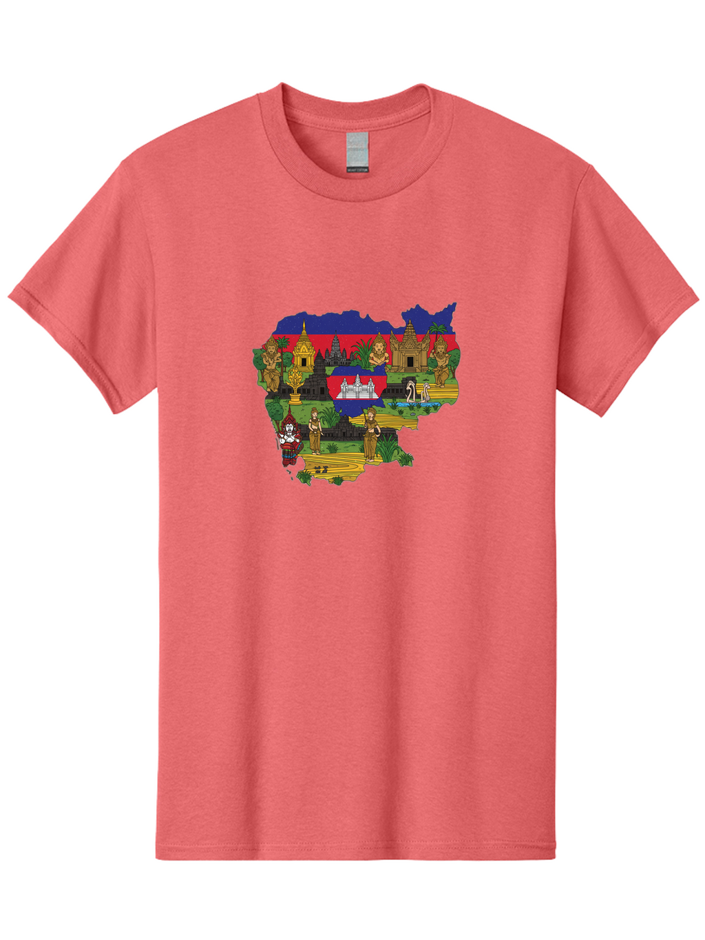 Cambodia-Cultural-Heritage Men'S Graphic Tee, 100% Cotton, Comfortable Casual Summer Wear, Machine Washable, Vintage Camera, Old Camera, Antique Camera, Black Camera, Classic Photography, Photography Equipment, Nostalgic Device, Film Camera, Bal930