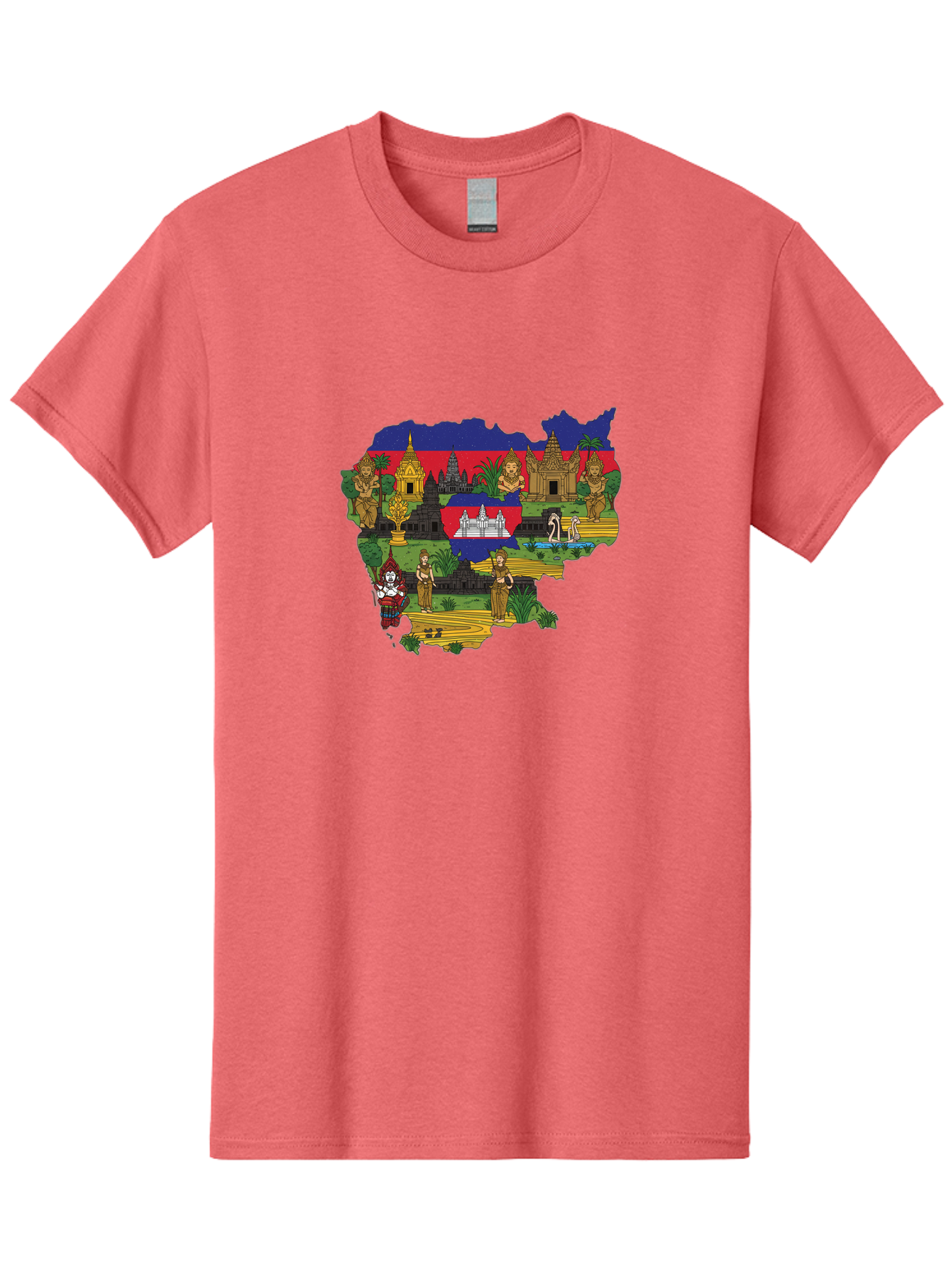 Cambodia-Cultural-Heritage Men'S Graphic Tee, 100% Cotton, Comfortable Casual Summer Wear, Machine Washable, Vintage Camera, Old Camera, Antique Camera, Black Camera, Classic Photography, Photography Equipment, Nostalgic Device, Film Camera, Bal930