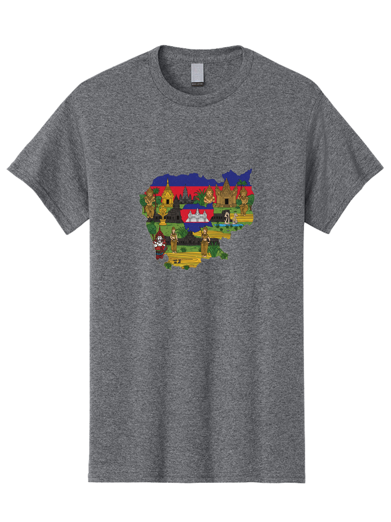 Cambodia-Cultural-Heritage Men'S Graphic Tee, 100% Cotton, Comfortable Casual Summer Wear, Machine Washable, Vintage Camera, Old Camera, Antique Camera, Black Camera, Classic Photography, Photography Equipment, Nostalgic Device, Film Camera, Bal930
