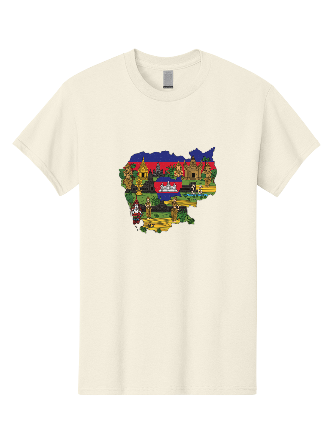 Cambodia-Cultural-Heritage Men'S Graphic Tee, 100% Cotton, Comfortable Casual Summer Wear, Machine Washable, Vintage Camera, Old Camera, Antique Camera, Black Camera, Classic Photography, Photography Equipment, Nostalgic Device, Film Camera, Bal930