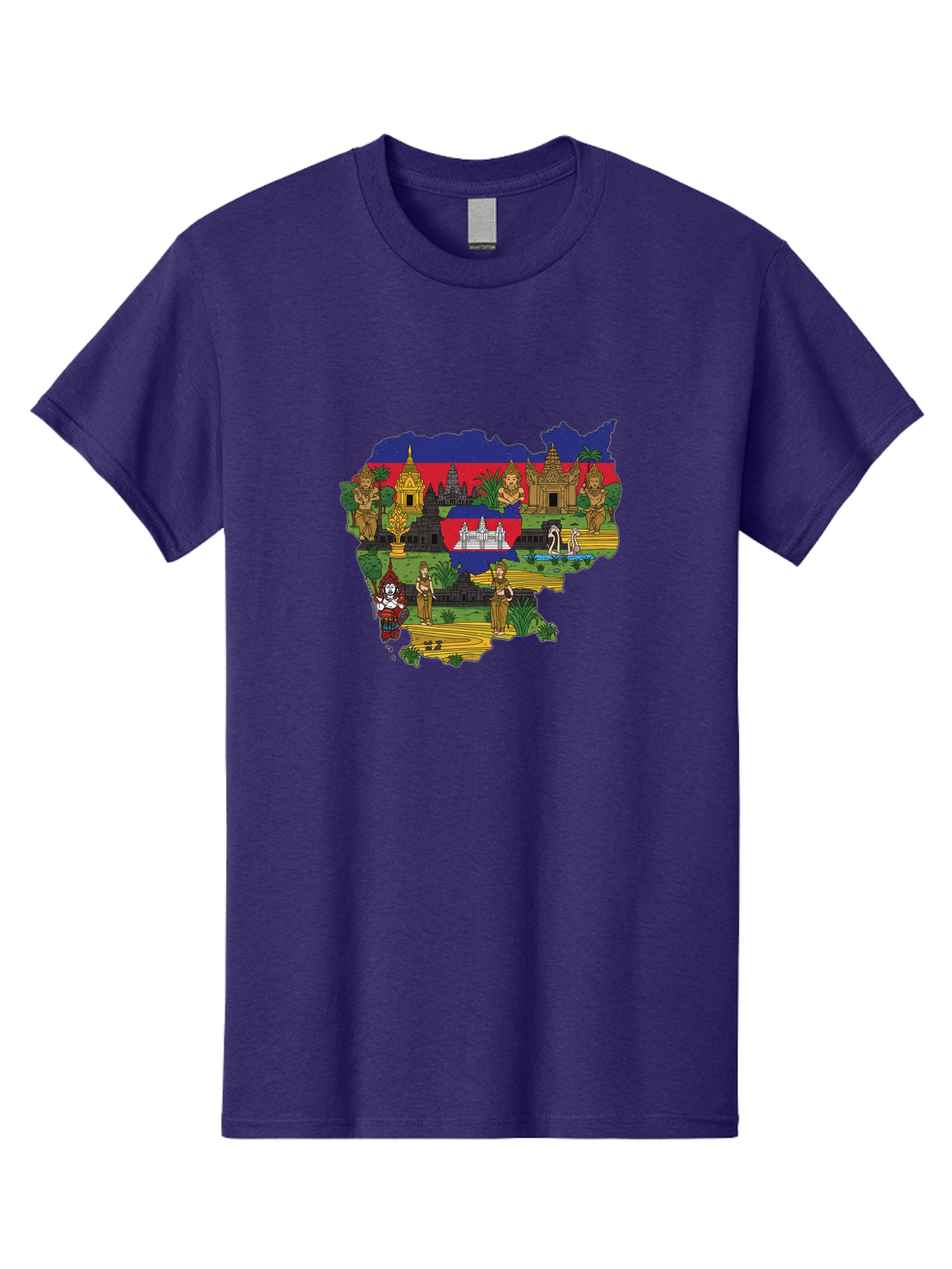 Cambodia-Cultural-Heritage Men'S Graphic Tee, 100% Cotton, Comfortable Casual Summer Wear, Machine Washable, Vintage Camera, Old Camera, Antique Camera, Black Camera, Classic Photography, Photography Equipment, Nostalgic Device, Film Camera, Bal930