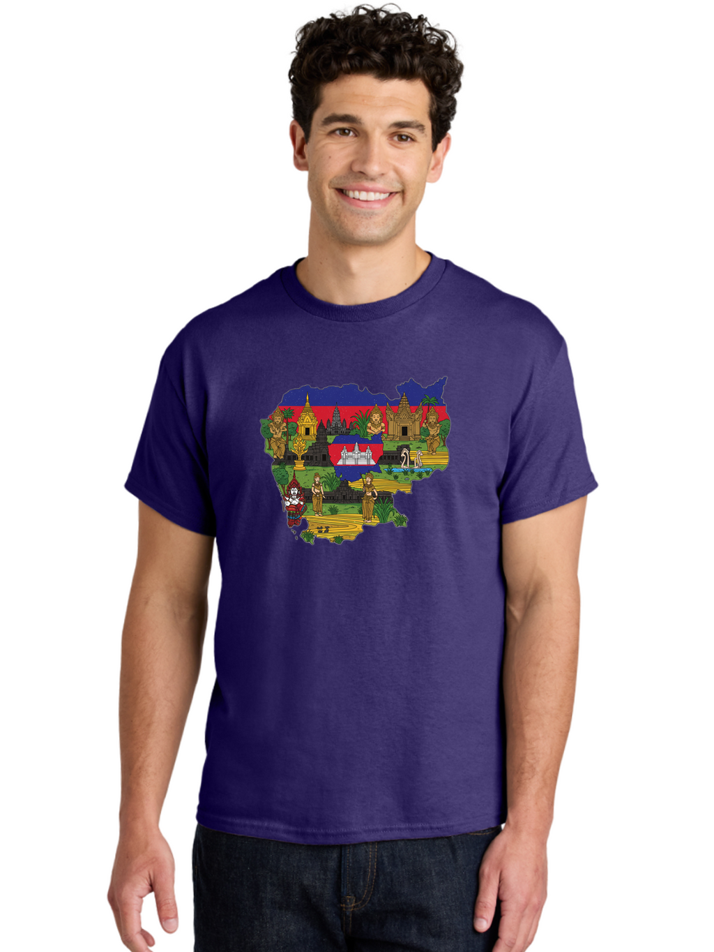 Cambodia-Cultural-Heritage Men'S Graphic Tee, 100% Cotton, Comfortable Casual Summer Wear, Machine Washable, Vintage Camera, Old Camera, Antique Camera, Black Camera, Classic Photography, Photography Equipment, Nostalgic Device, Film Camera, Bal930