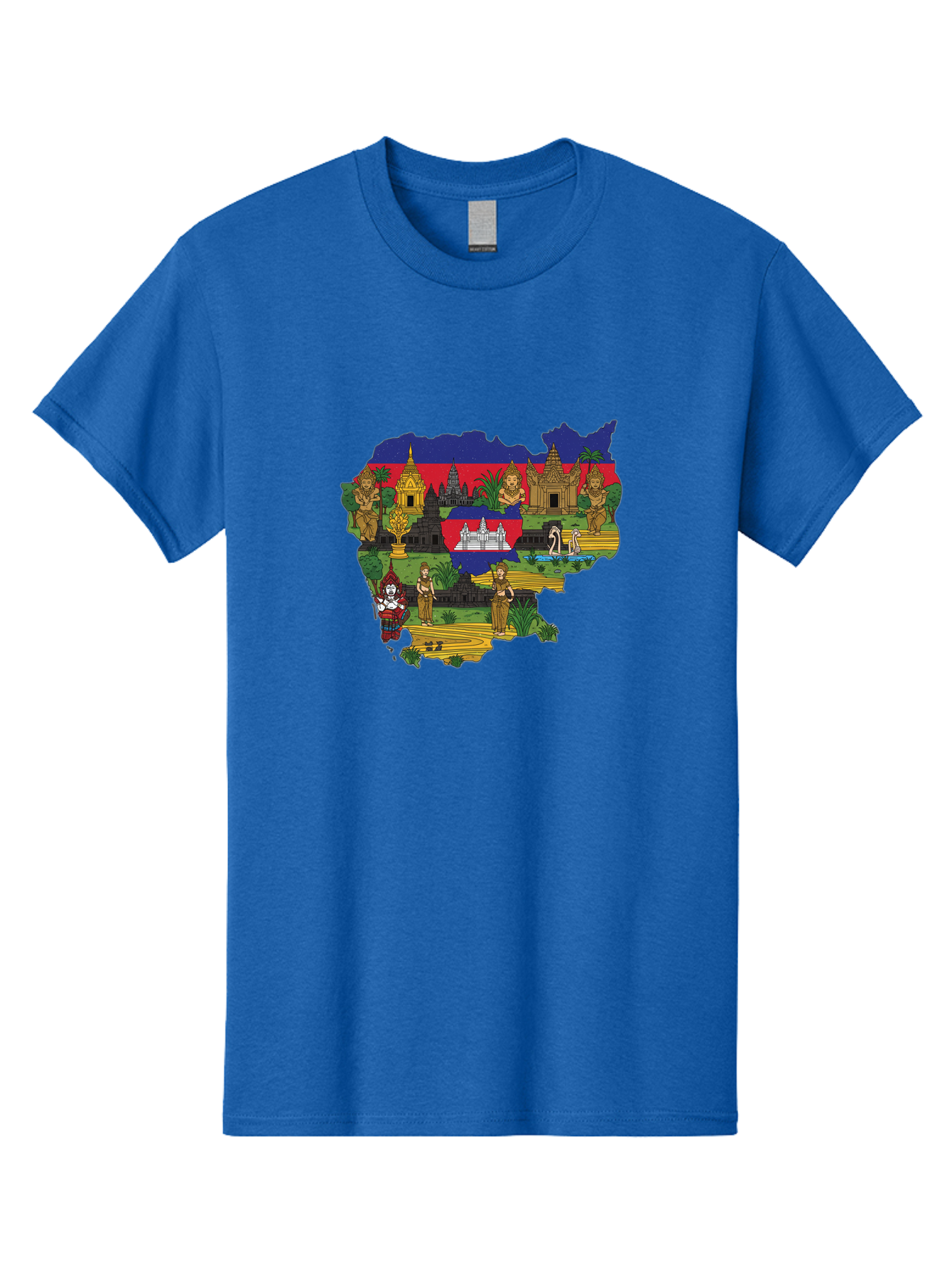 Cambodia-Cultural-Heritage Men'S Graphic Tee, 100% Cotton, Comfortable Casual Summer Wear, Machine Washable, Vintage Camera, Old Camera, Antique Camera, Black Camera, Classic Photography, Photography Equipment, Nostalgic Device, Film Camera, Bal930