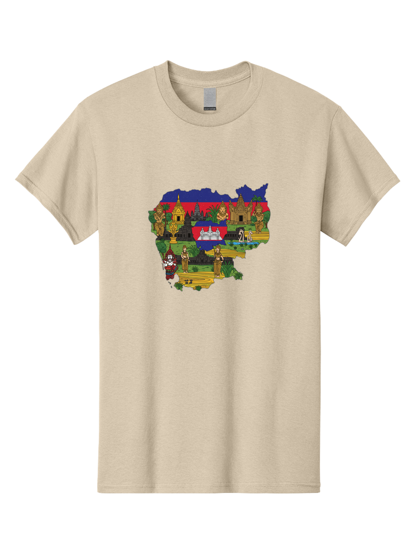 Cambodia-Cultural-Heritage Men'S Graphic Tee, 100% Cotton, Comfortable Casual Summer Wear, Machine Washable, Vintage Camera, Old Camera, Antique Camera, Black Camera, Classic Photography, Photography Equipment, Nostalgic Device, Film Camera, Bal930