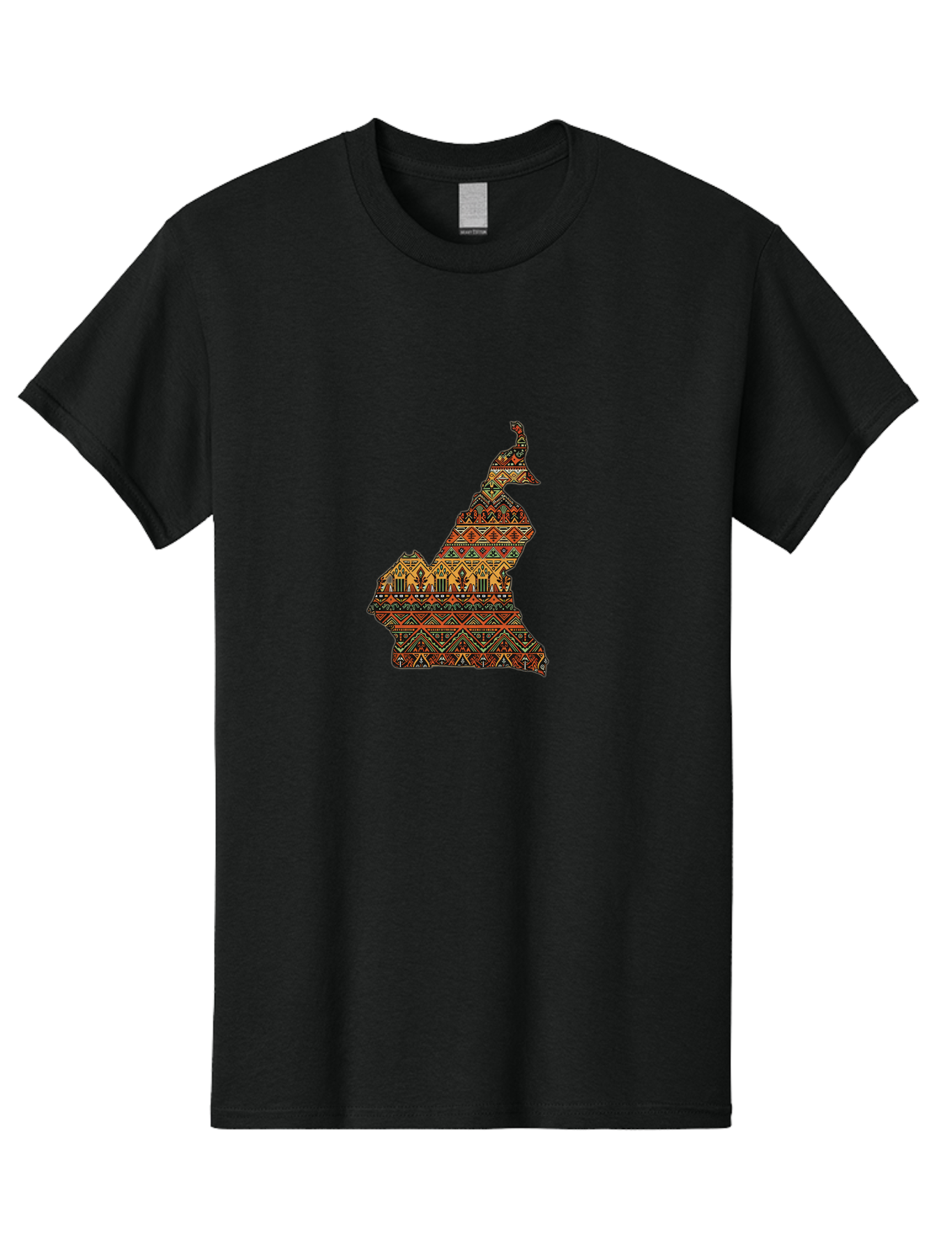 Cameroon-Map-Pattern Men'S Graphic Tee, 100% Cotton, Comfortable Casual Summer Wear, Machine Washable, Vintage Camera, Old Camera, Antique Camera, Black Camera, Classic Photography, Photography Equipment, Nostalgic Device, Film Camera, Bal931