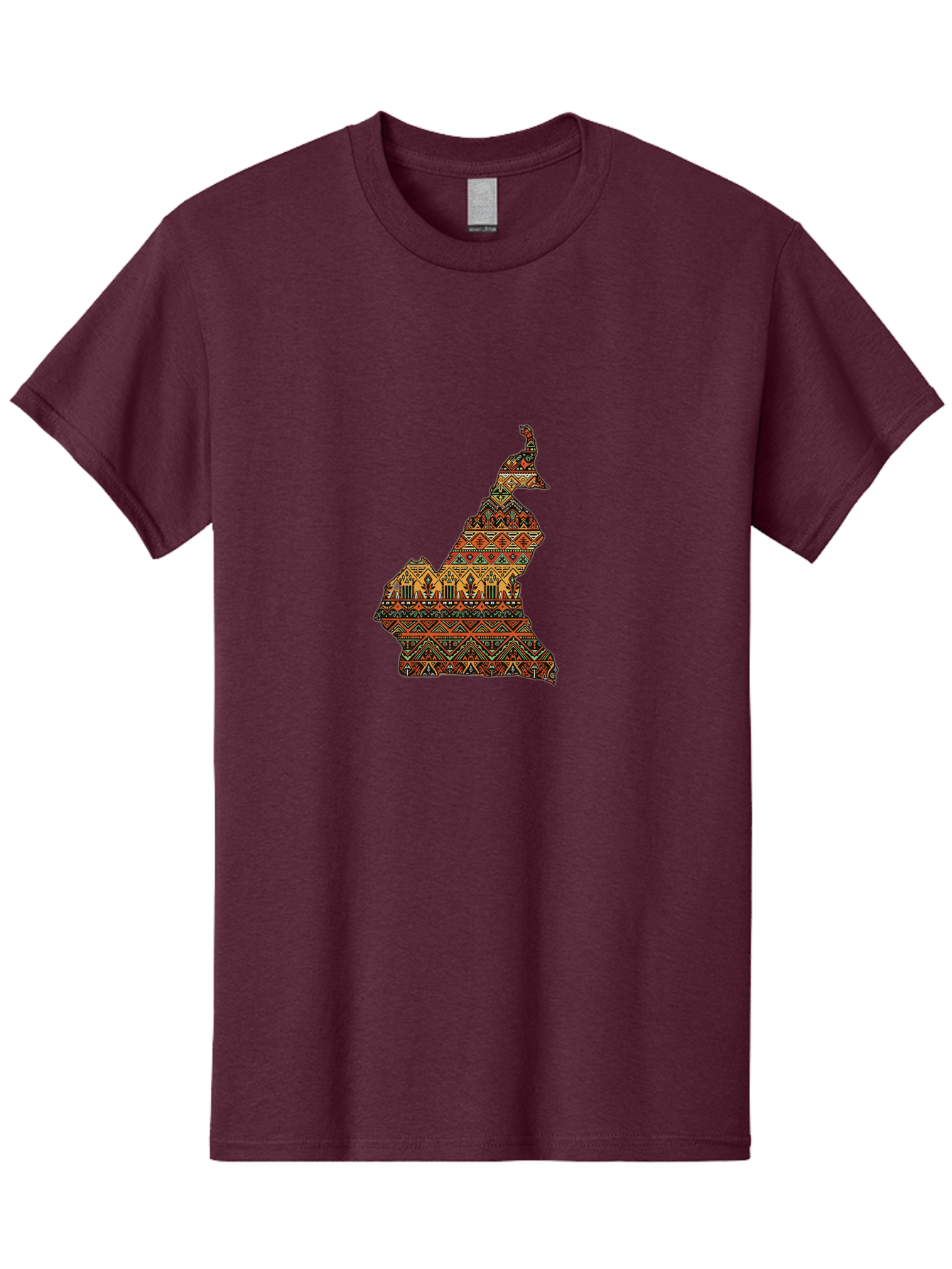 Cameroon-Map-Pattern Men'S Graphic Tee, 100% Cotton, Comfortable Casual Summer Wear, Machine Washable, Vintage Camera, Old Camera, Antique Camera, Black Camera, Classic Photography, Photography Equipment, Nostalgic Device, Film Camera, Bal931