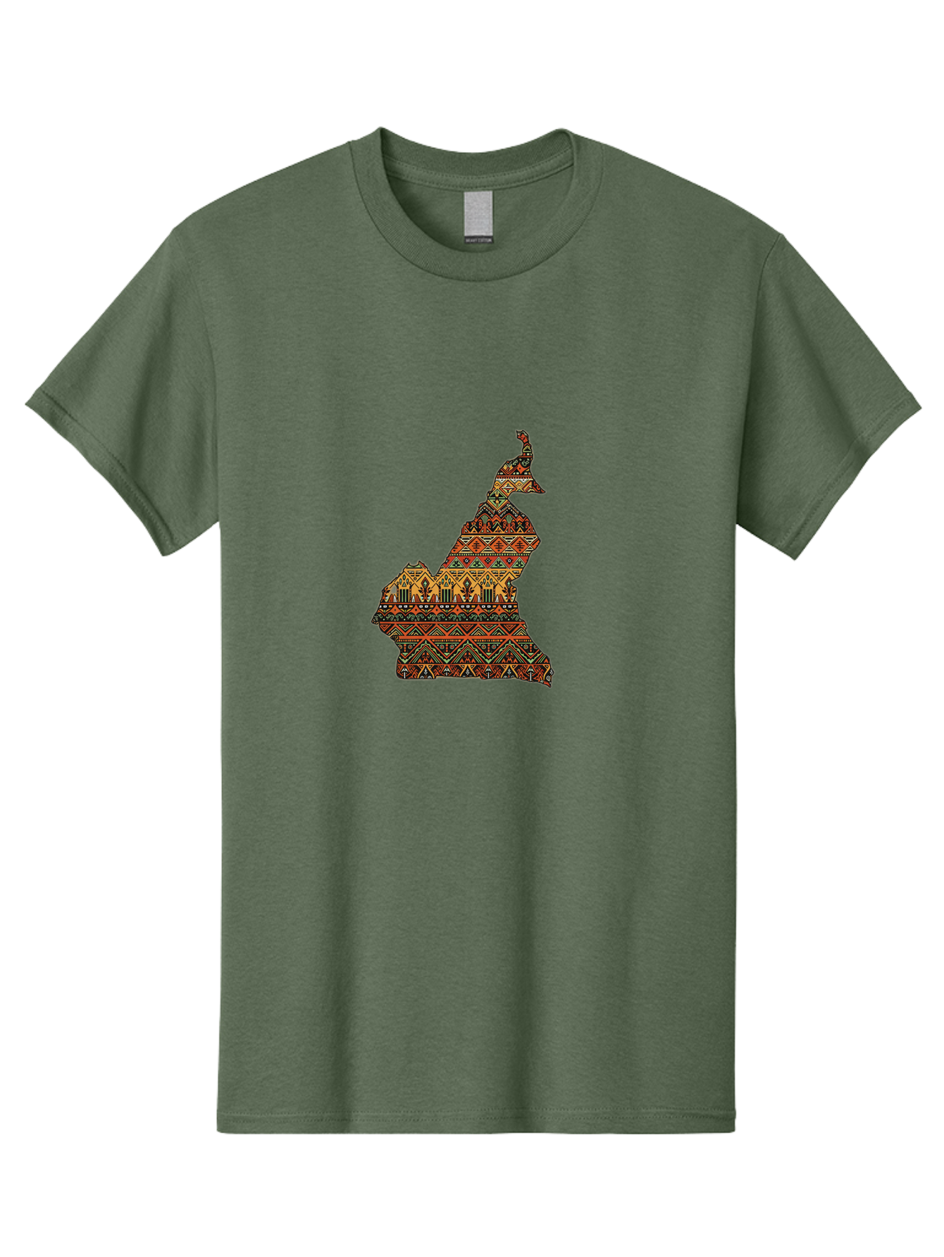 Cameroon-Map-Pattern Men'S Graphic Tee, 100% Cotton, Comfortable Casual Summer Wear, Machine Washable, Vintage Camera, Old Camera, Antique Camera, Black Camera, Classic Photography, Photography Equipment, Nostalgic Device, Film Camera, Bal931