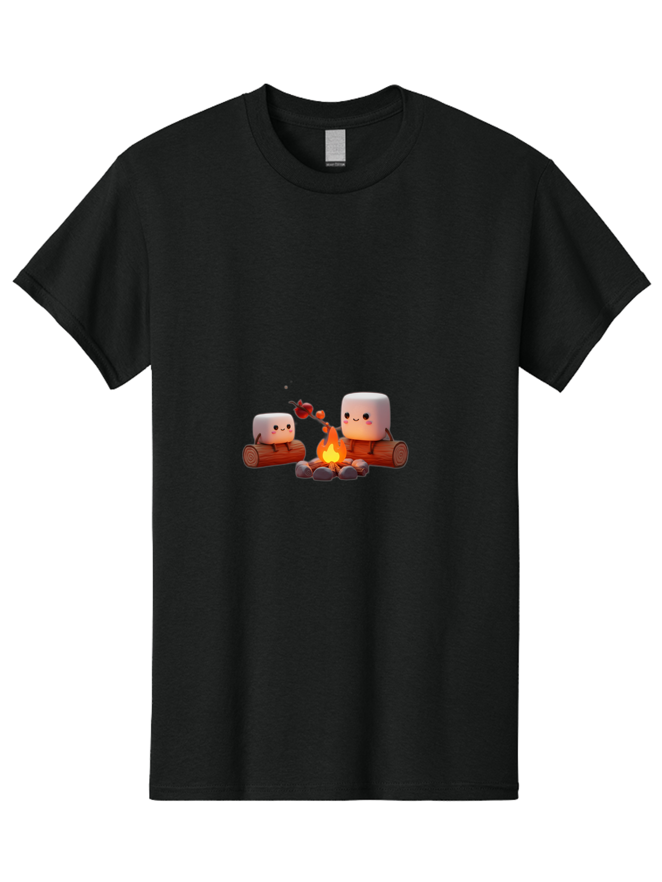 Camping-Marshmallows Men'S Graphic Tee, 100% Cotton, Comfortable Casual Summer Wear, Machine Washable, Vintage Camera, Old Camera, Antique Camera, Black Camera, Classic Photography, Photography Equipment, Nostalgic Device, Film Camera, Bal932