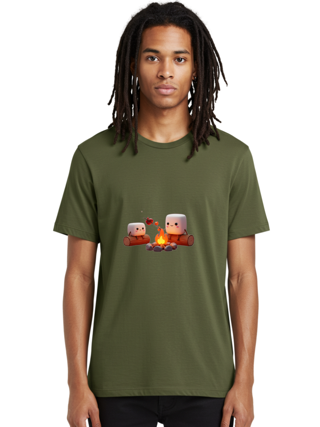 Camping-Marshmallows Men'S Graphic Tee, 100% Cotton, Comfortable Casual Summer Wear, Machine Washable, Vintage Camera, Old Camera, Antique Camera, Black Camera, Classic Photography, Photography Equipment, Nostalgic Device, Film Camera, Bal932