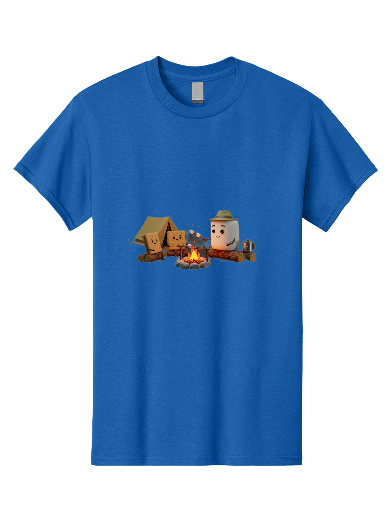 Camping-S-Mores Men'S Graphic Tee, 100% Cotton, Comfortable Casual Summer Wear, Machine Washable, Vintage Camera, Old Camera, Antique Camera, Black Camera, Classic Photography, Photography Equipment, Nostalgic Device, Film Camera, Camera Art Bal933