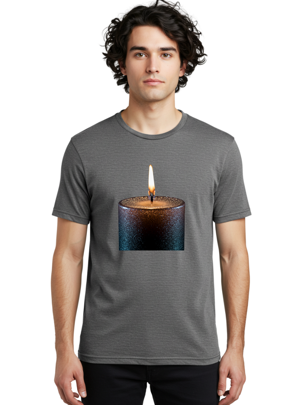 Candle-1 Men'S Graphic Tee, 100% Cotton, Comfortable Casual Summer Wear, Machine Washable, Vintage Camera, Old Camera, Antique Camera, Black Camera, Classic Photography, Photography Equipment, Nostalgic Device, Film Camera, Camera Art Bal935