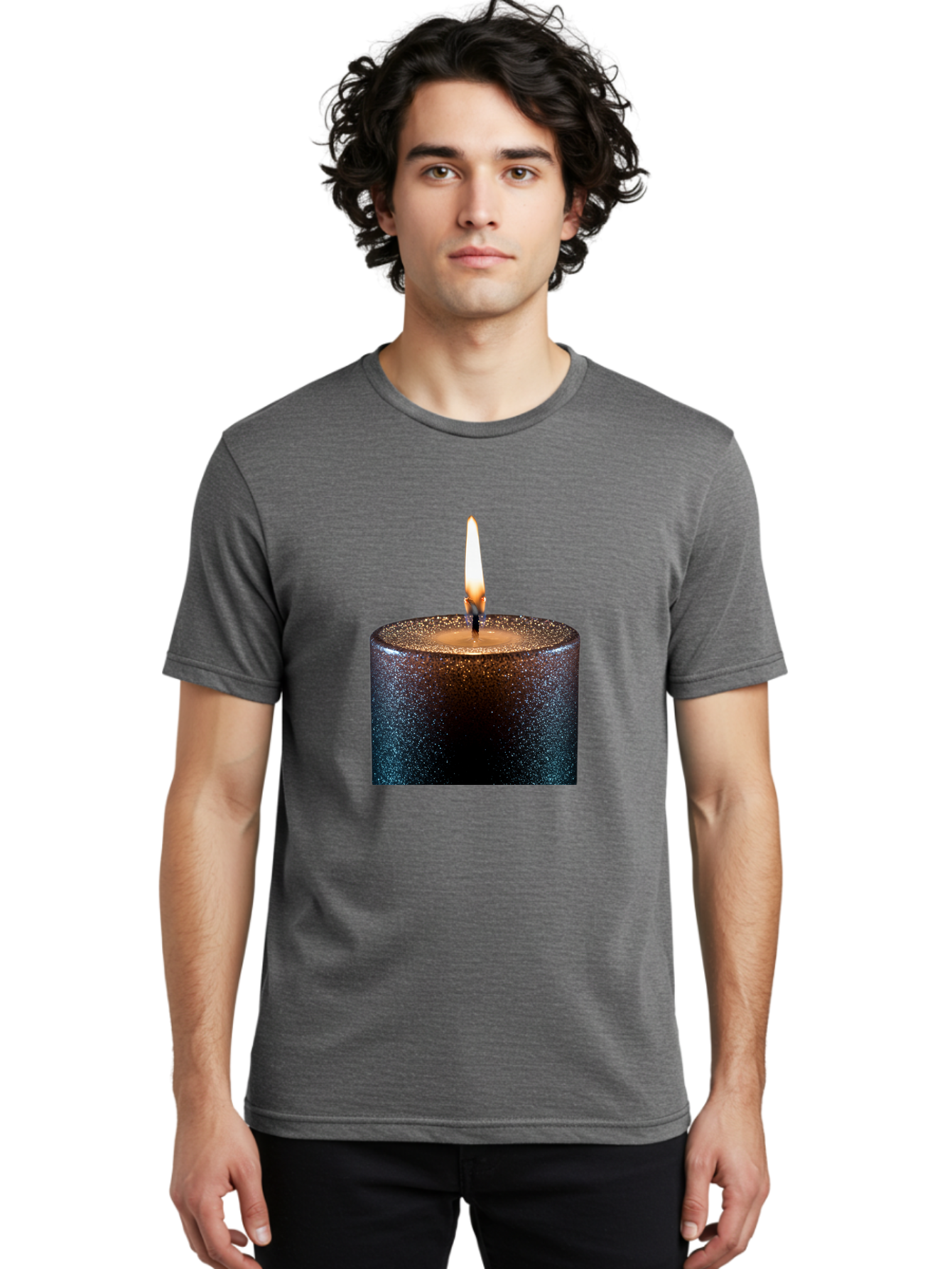 Candle-1 Men'S Graphic Tee, 100% Cotton, Comfortable Casual Summer Wear, Machine Washable, Vintage Camera, Old Camera, Antique Camera, Black Camera, Classic Photography, Photography Equipment, Nostalgic Device, Film Camera, Camera Art Bal935