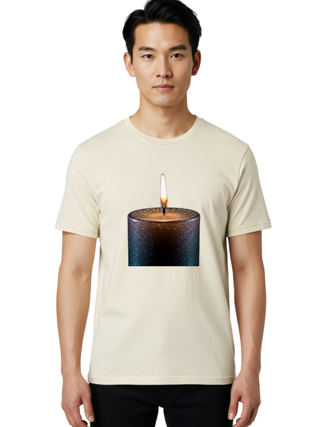 Candle-1 Men'S Graphic Tee, 100% Cotton, Comfortable Casual Summer Wear, Machine Washable, Vintage Camera, Old Camera, Antique Camera, Black Camera, Classic Photography, Photography Equipment, Nostalgic Device, Film Camera, Camera Art Bal935