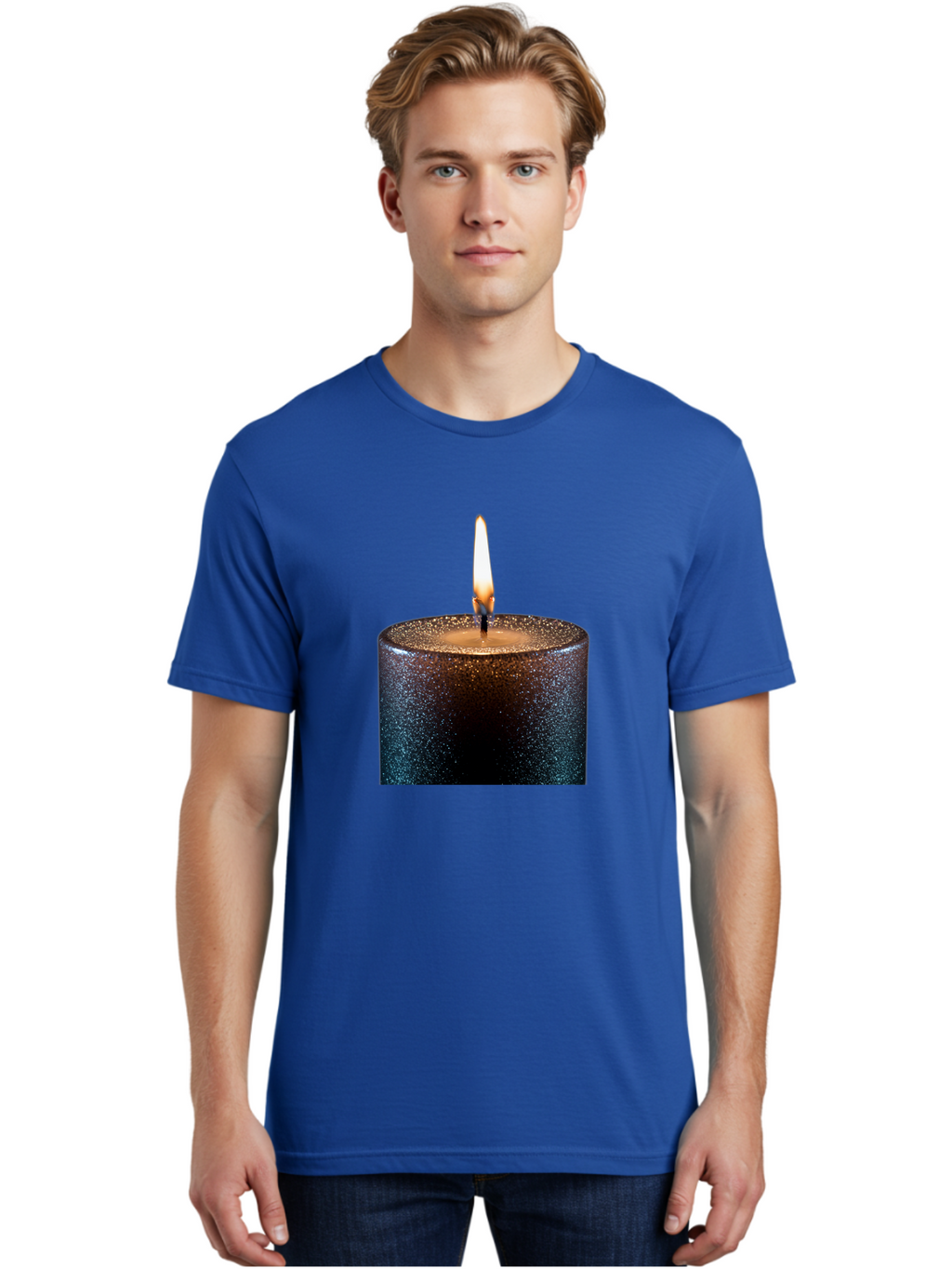 Candle-1 Men'S Graphic Tee, 100% Cotton, Comfortable Casual Summer Wear, Machine Washable, Vintage Camera, Old Camera, Antique Camera, Black Camera, Classic Photography, Photography Equipment, Nostalgic Device, Film Camera, Camera Art Bal935
