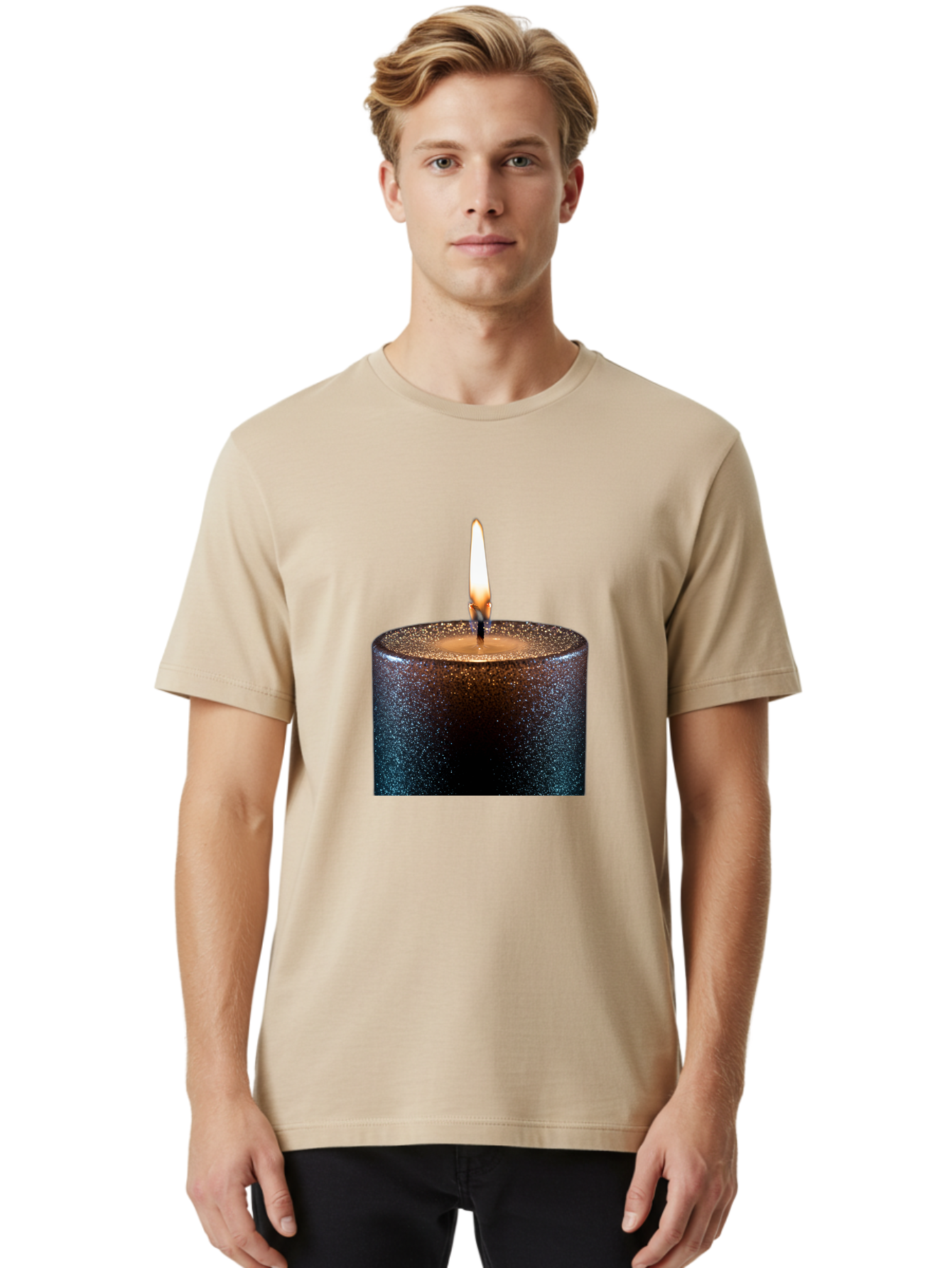 Candle-1 Men'S Graphic Tee, 100% Cotton, Comfortable Casual Summer Wear, Machine Washable, Vintage Camera, Old Camera, Antique Camera, Black Camera, Classic Photography, Photography Equipment, Nostalgic Device, Film Camera, Camera Art Bal935