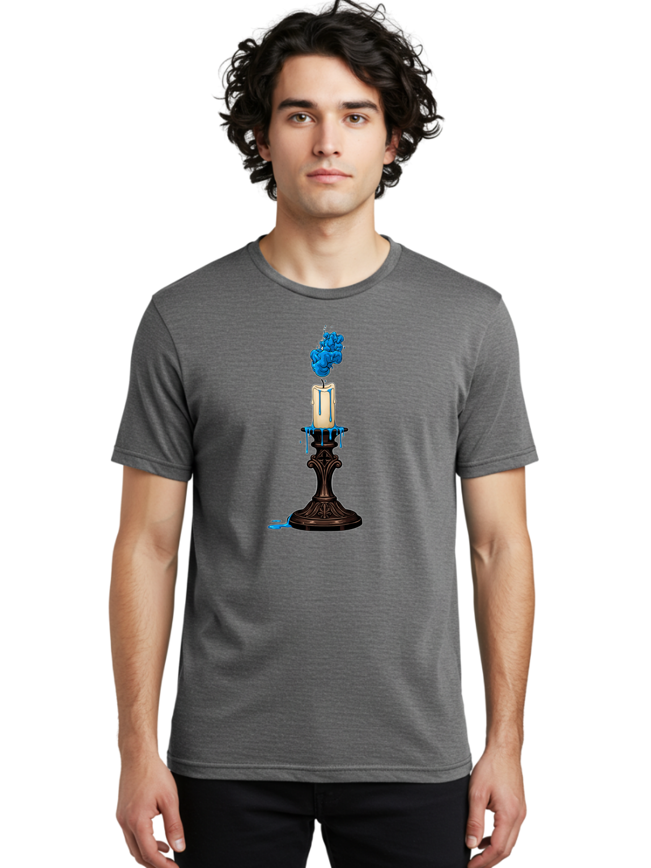 Candle Men'S Graphic Tee, 100% Cotton, Comfortable Casual Summer Wear, Machine Washable, Vintage Camera, Old Camera, Antique Camera, Black Camera, Classic Photography, Photography Equipment, Nostalgic Device, Film Camera, Camera Art Bal937