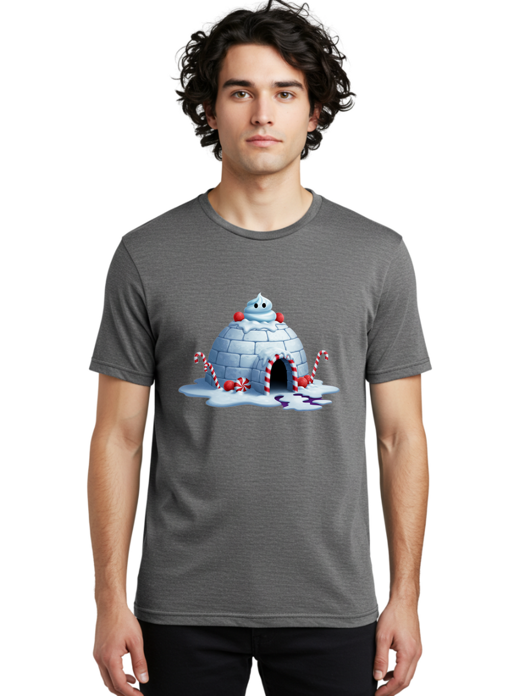 Candy-Cane-Igloo Men'S Graphic Tee, 100% Cotton, Comfortable Casual Summer Wear, Machine Washable, Vintage Camera, Old Camera, Antique Camera, Black Camera, Classic Photography, Photography Equipment, Nostalgic Device, Film Camera, Camera Art Bal938