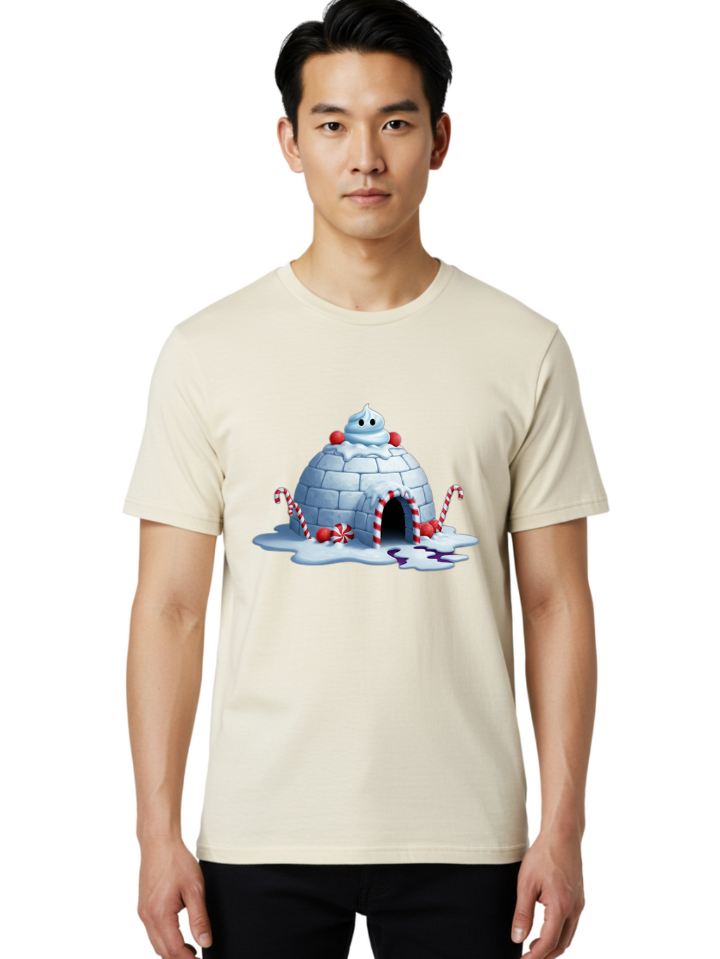 Candy-Cane-Igloo Men'S Graphic Tee, 100% Cotton, Comfortable Casual Summer Wear, Machine Washable, Vintage Camera, Old Camera, Antique Camera, Black Camera, Classic Photography, Photography Equipment, Nostalgic Device, Film Camera, Camera Art Bal938