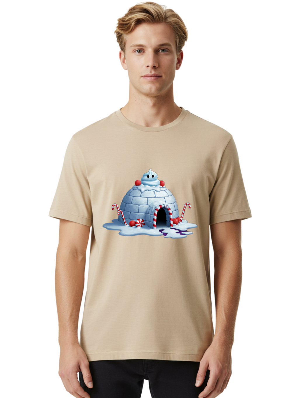 Candy-Cane-Igloo Men'S Graphic Tee, 100% Cotton, Comfortable Casual Summer Wear, Machine Washable, Vintage Camera, Old Camera, Antique Camera, Black Camera, Classic Photography, Photography Equipment, Nostalgic Device, Film Camera, Camera Art Bal938