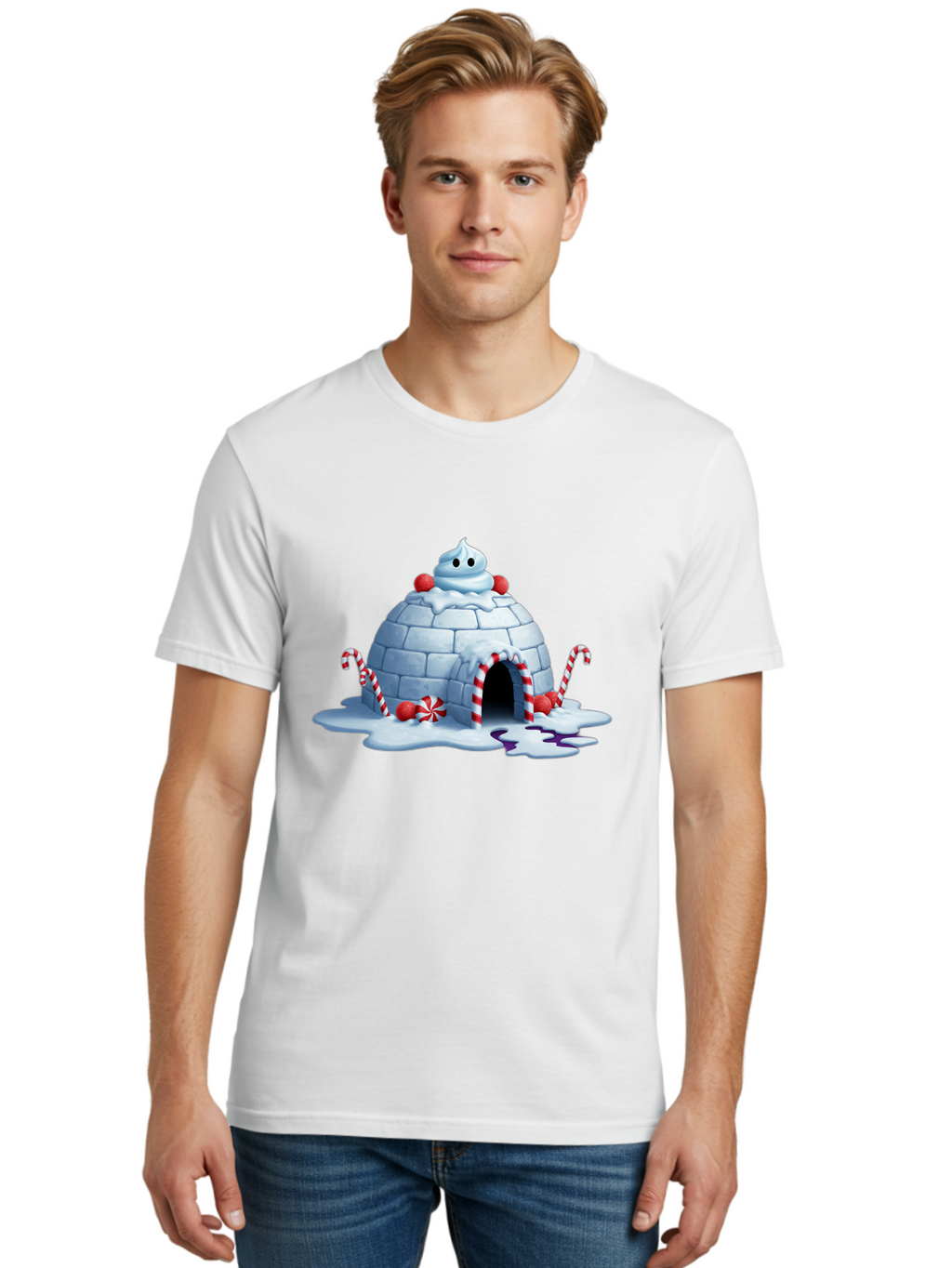Candy-Cane-Igloo Men'S Graphic Tee, 100% Cotton, Comfortable Casual Summer Wear, Machine Washable, Vintage Camera, Old Camera, Antique Camera, Black Camera, Classic Photography, Photography Equipment, Nostalgic Device, Film Camera, Camera Art Bal938