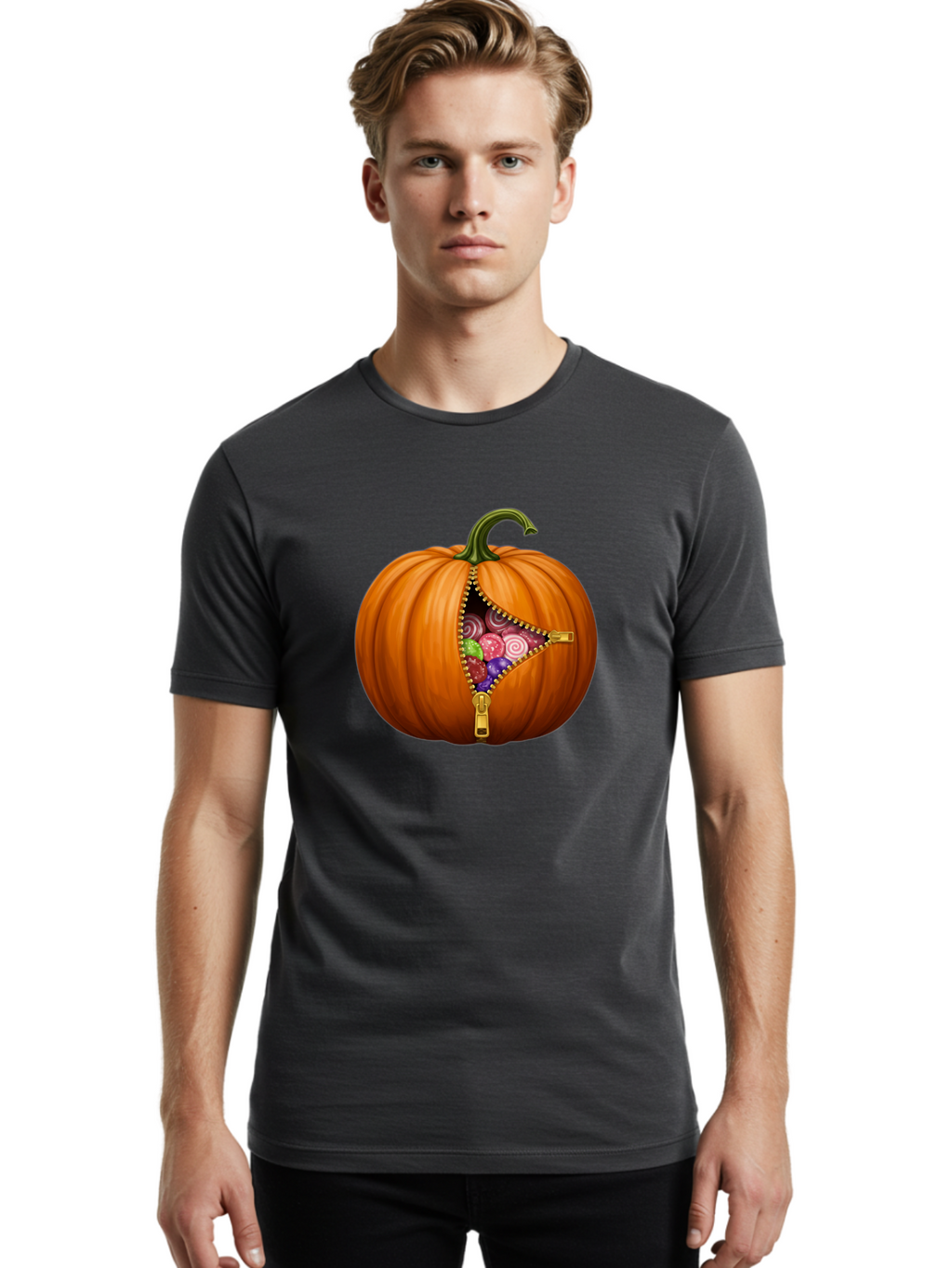 Candy-Pumpkin Men'S Graphic Tee, 100% Cotton, Comfortable Casual Summer Wear, Machine Washable, Vintage Camera, Old Camera, Antique Camera, Black Camera, Classic Photography, Photography Equipment, Nostalgic Device, Film Camera, Camera Art Bal939