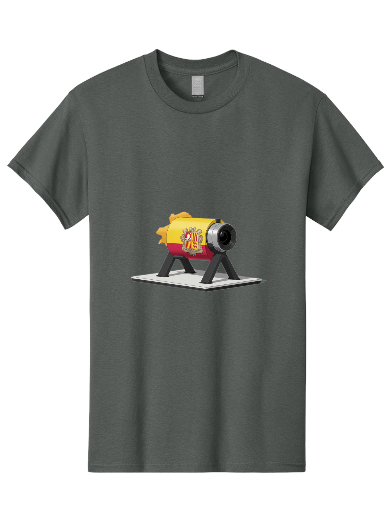 Cannon-Valencia-Coat-Of-Arms Men'S Graphic Tee, 100% Cotton, Comfortable Casual Summer Wear, Machine Washable, Vintage Camera, Old Camera, Antique Camera, Black Camera, Classic Photography, Photography Equipment, Nostalgic Device, Film Camera, Bal940