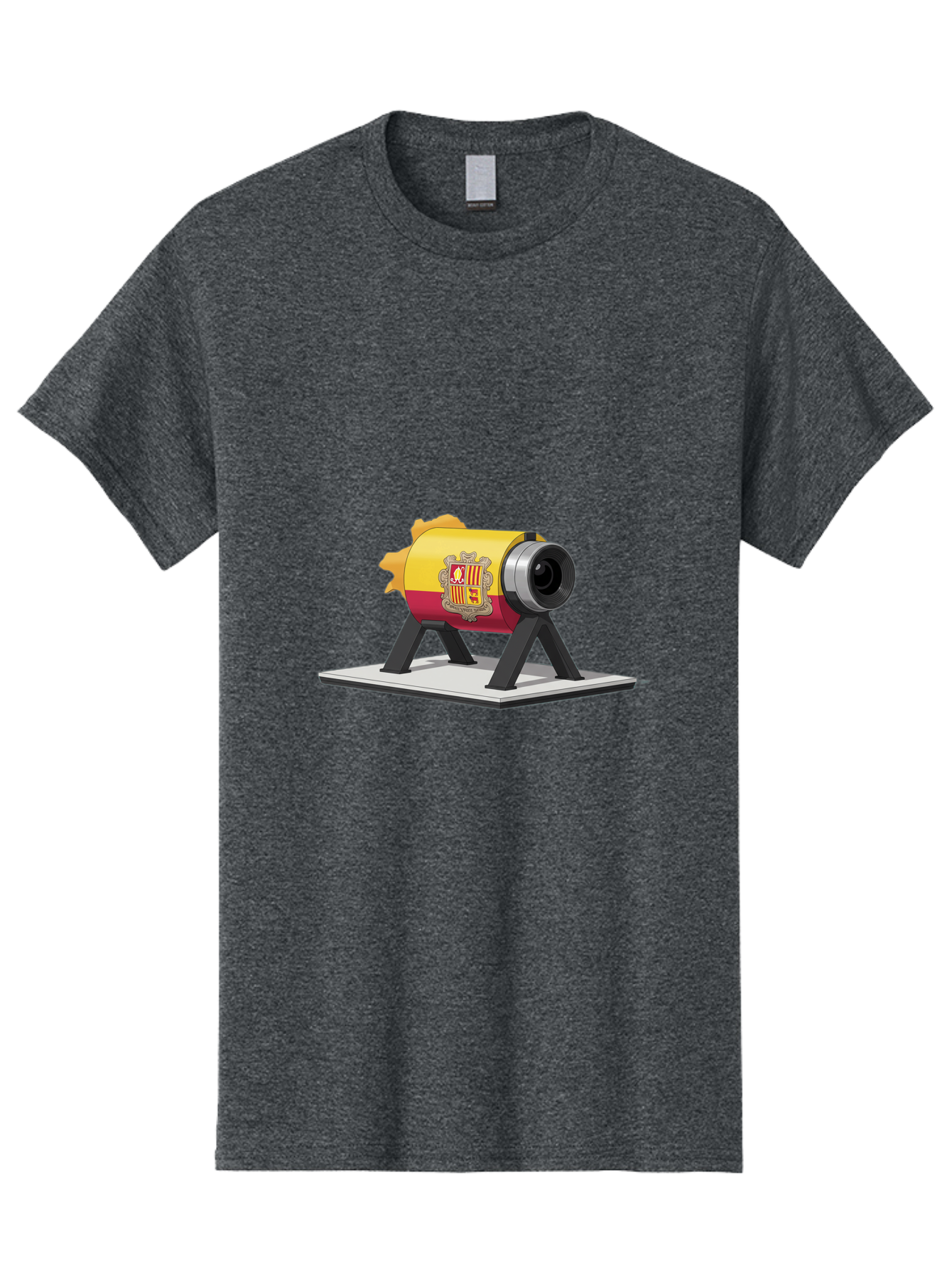 Cannon-Valencia-Coat-Of-Arms Men'S Graphic Tee, 100% Cotton, Comfortable Casual Summer Wear, Machine Washable, Vintage Camera, Old Camera, Antique Camera, Black Camera, Classic Photography, Photography Equipment, Nostalgic Device, Film Camera, Bal940