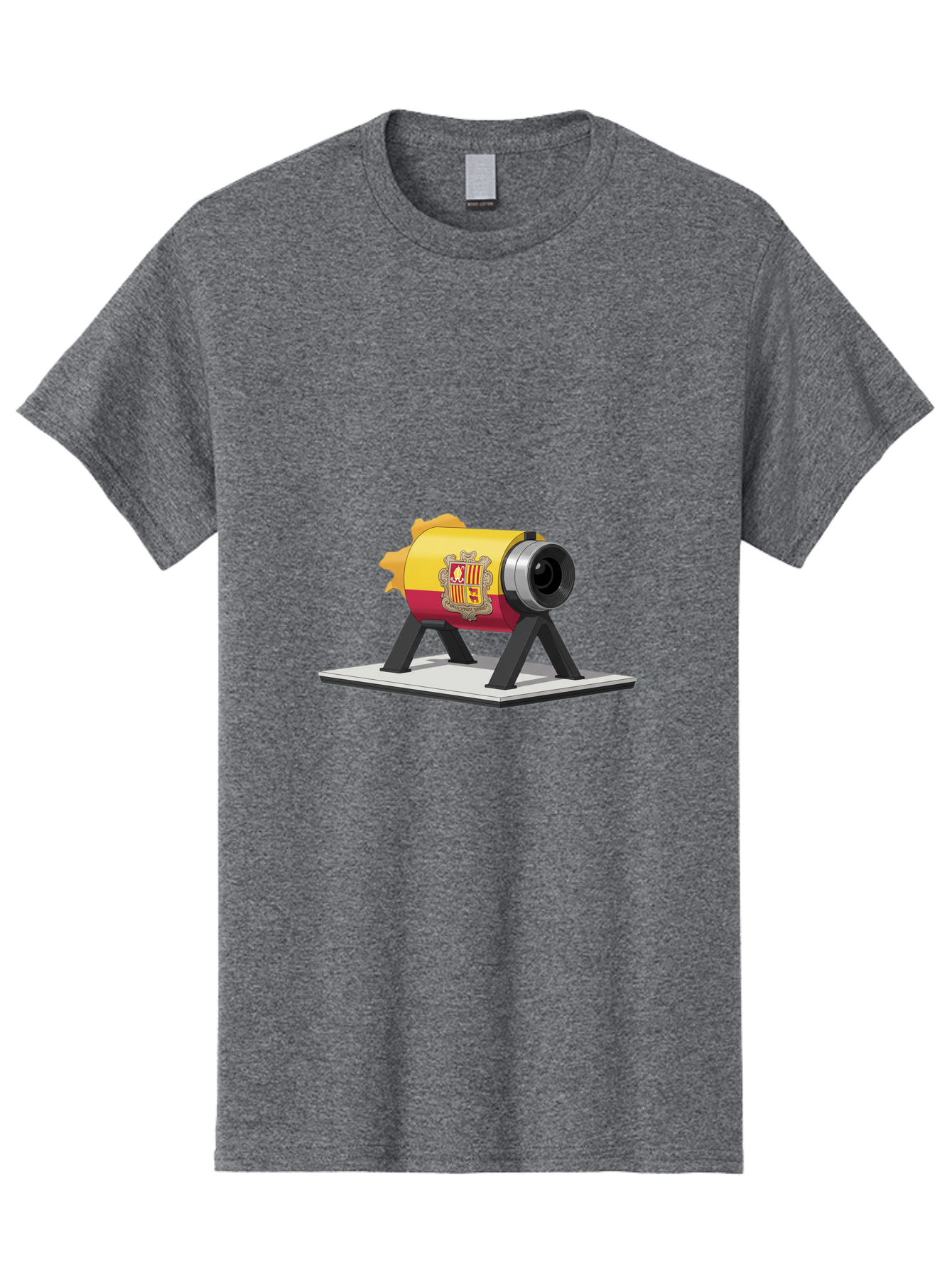 Cannon-Valencia-Coat-Of-Arms Men'S Graphic Tee, 100% Cotton, Comfortable Casual Summer Wear, Machine Washable, Vintage Camera, Old Camera, Antique Camera, Black Camera, Classic Photography, Photography Equipment, Nostalgic Device, Film Camera, Bal940
