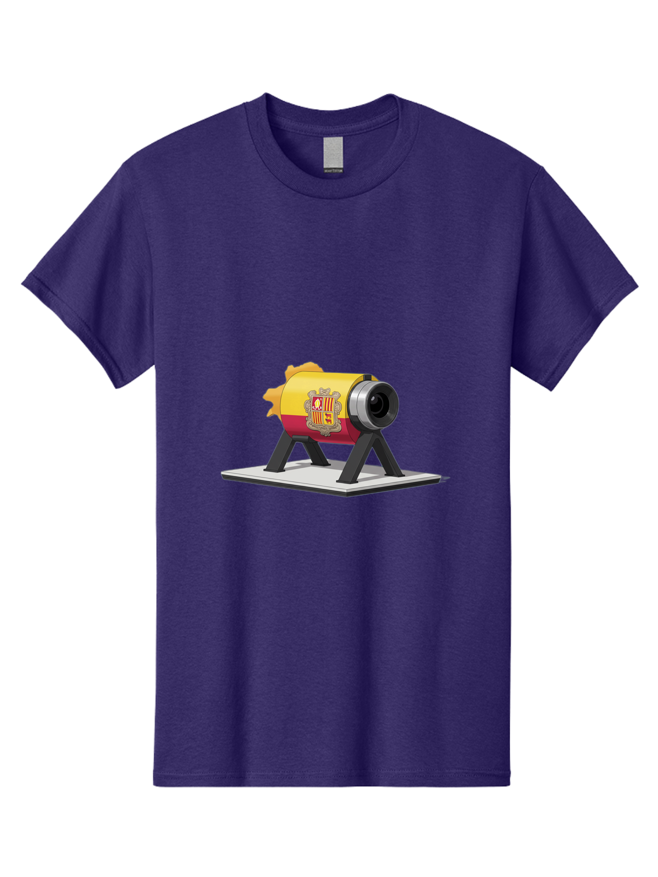 Cannon-Valencia-Coat-Of-Arms Men'S Graphic Tee, 100% Cotton, Comfortable Casual Summer Wear, Machine Washable, Vintage Camera, Old Camera, Antique Camera, Black Camera, Classic Photography, Photography Equipment, Nostalgic Device, Film Camera, Bal940