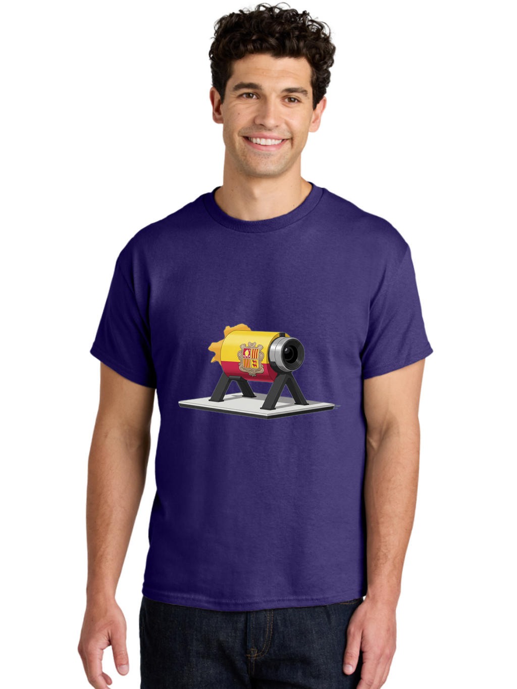 Cannon-Valencia-Coat-Of-Arms Men'S Graphic Tee, 100% Cotton, Comfortable Casual Summer Wear, Machine Washable, Vintage Camera, Old Camera, Antique Camera, Black Camera, Classic Photography, Photography Equipment, Nostalgic Device, Film Camera, Bal940