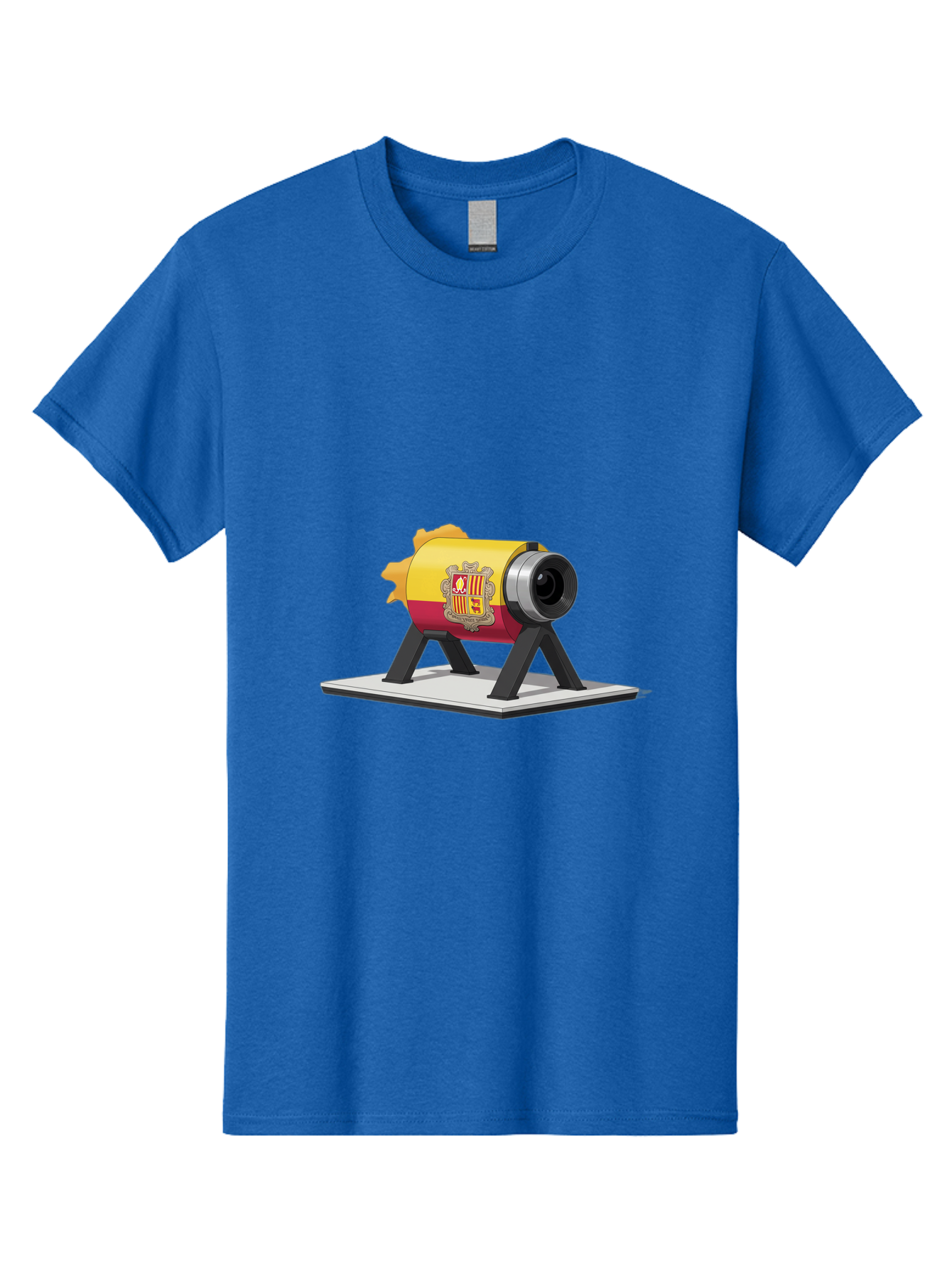 Cannon-Valencia-Coat-Of-Arms Men'S Graphic Tee, 100% Cotton, Comfortable Casual Summer Wear, Machine Washable, Vintage Camera, Old Camera, Antique Camera, Black Camera, Classic Photography, Photography Equipment, Nostalgic Device, Film Camera, Bal940