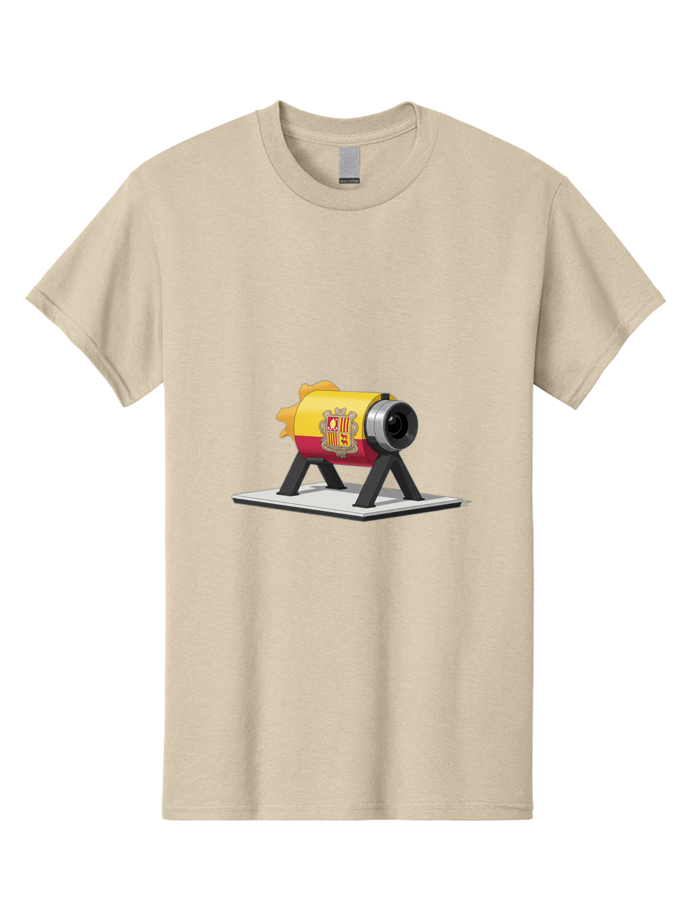 Cannon-Valencia-Coat-Of-Arms Men'S Graphic Tee, 100% Cotton, Comfortable Casual Summer Wear, Machine Washable, Vintage Camera, Old Camera, Antique Camera, Black Camera, Classic Photography, Photography Equipment, Nostalgic Device, Film Camera, Bal940