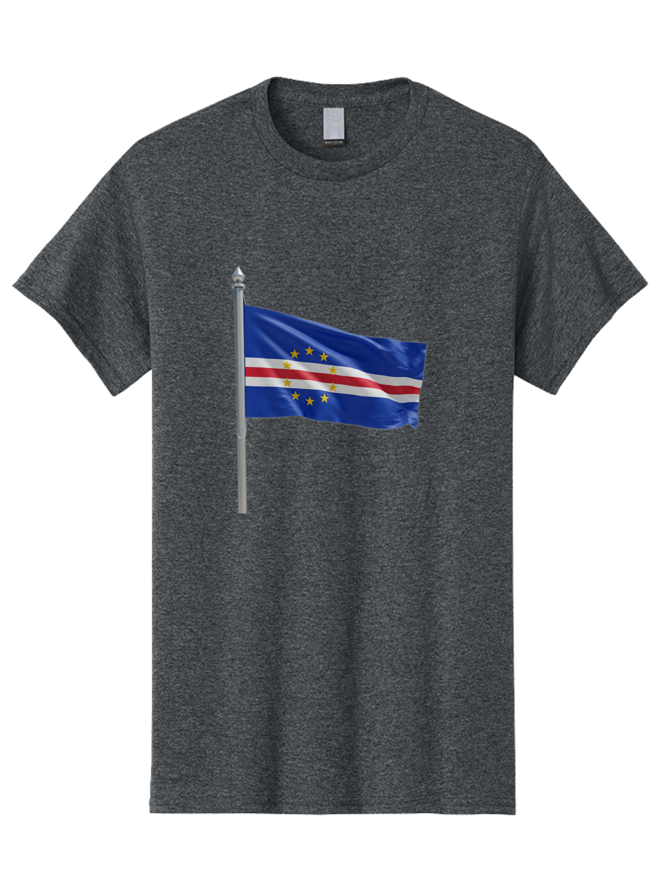 Cape-Verde-Flag Men'S Graphic Tee, 100% Cotton, Comfortable Casual Summer Wear, Machine Washable, Vintage Camera, Old Camera, Antique Camera, Black Camera, Classic Photography, Photography Equipment, Nostalgic Device, Film Camera, Camera Art Bal941