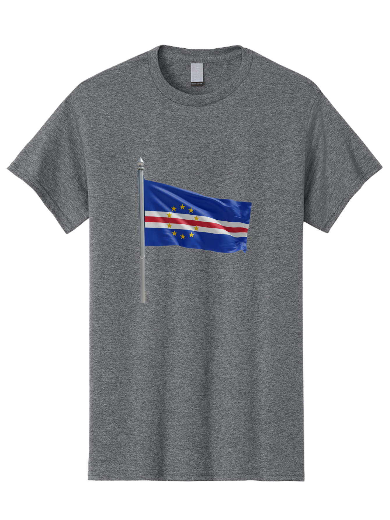 Cape-Verde-Flag Men'S Graphic Tee, 100% Cotton, Comfortable Casual Summer Wear, Machine Washable, Vintage Camera, Old Camera, Antique Camera, Black Camera, Classic Photography, Photography Equipment, Nostalgic Device, Film Camera, Camera Art Bal941
